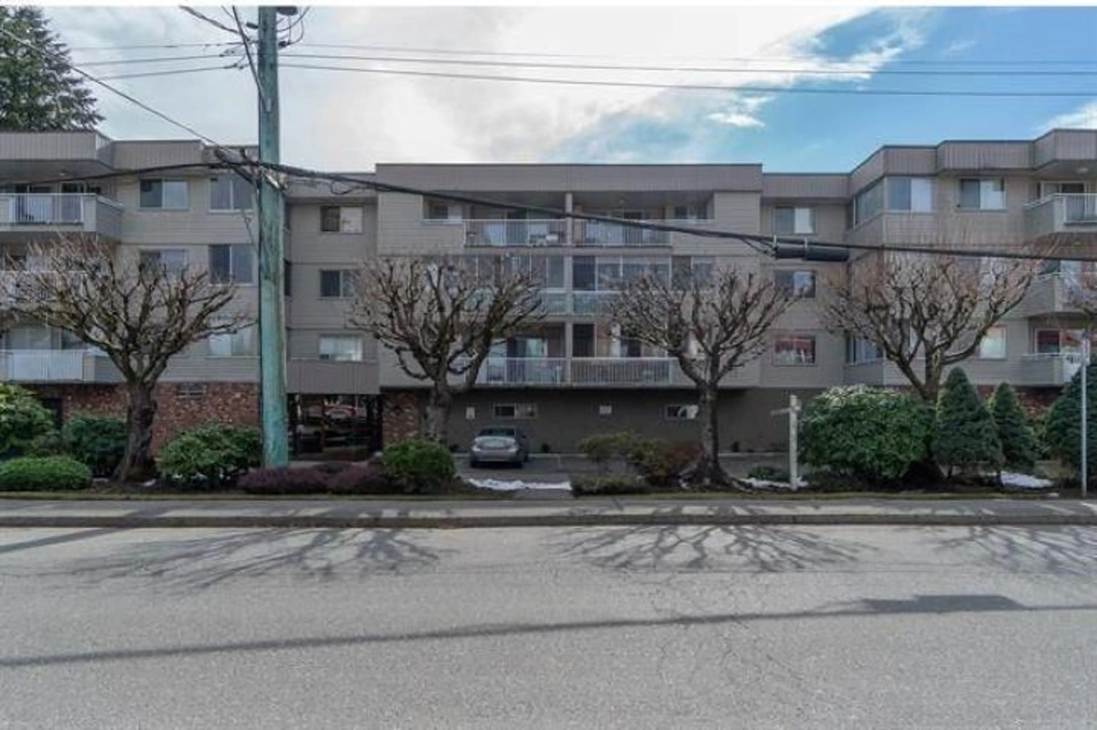 A pic from exterior of the house or condo, the street view for 309 32040 TIMS AVENUE, Abbotsford British Columbia V2T2H2