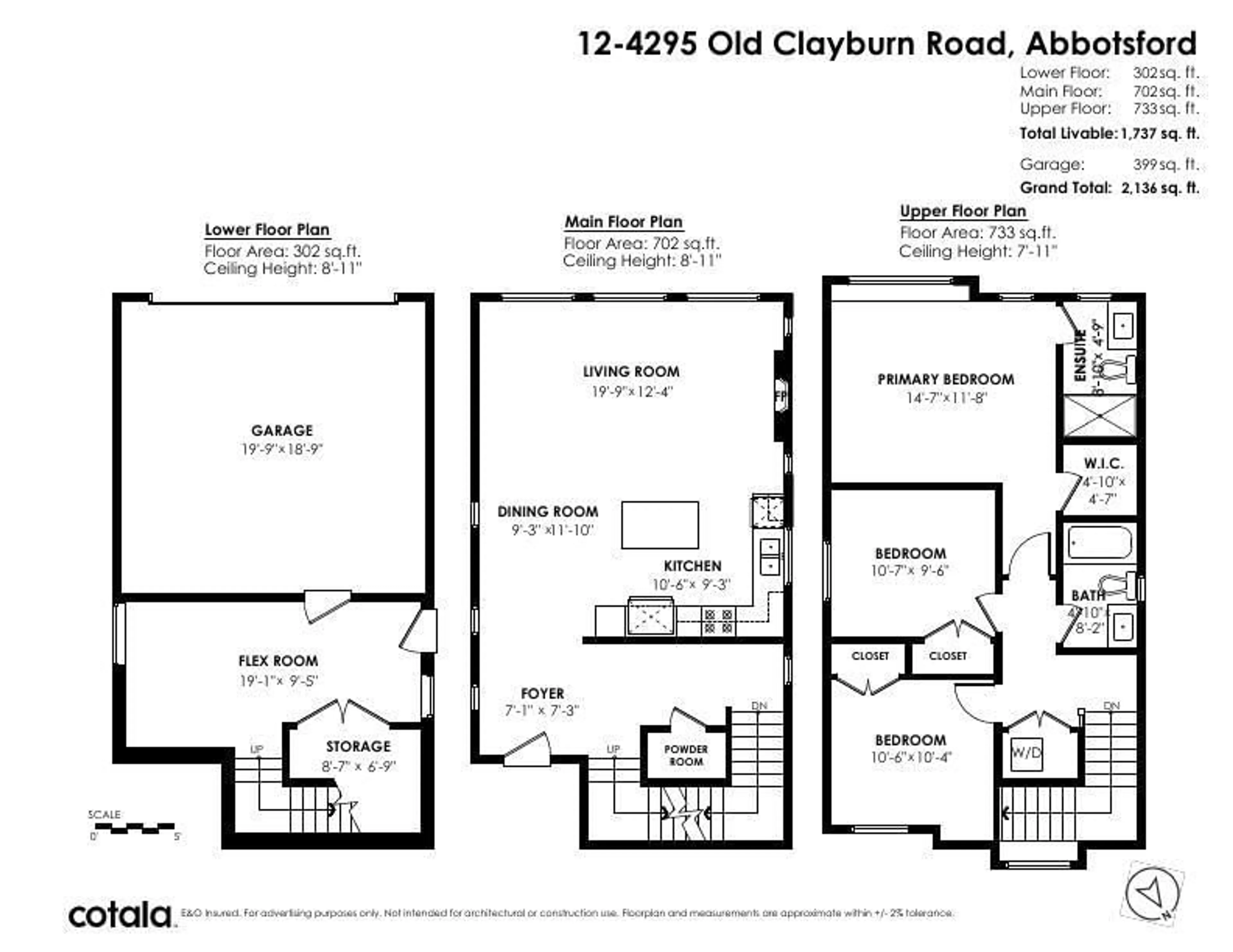 Floor plan for 12 4295 OLD CLAYBURN ROAD, Abbotsford British Columbia V3G0G4