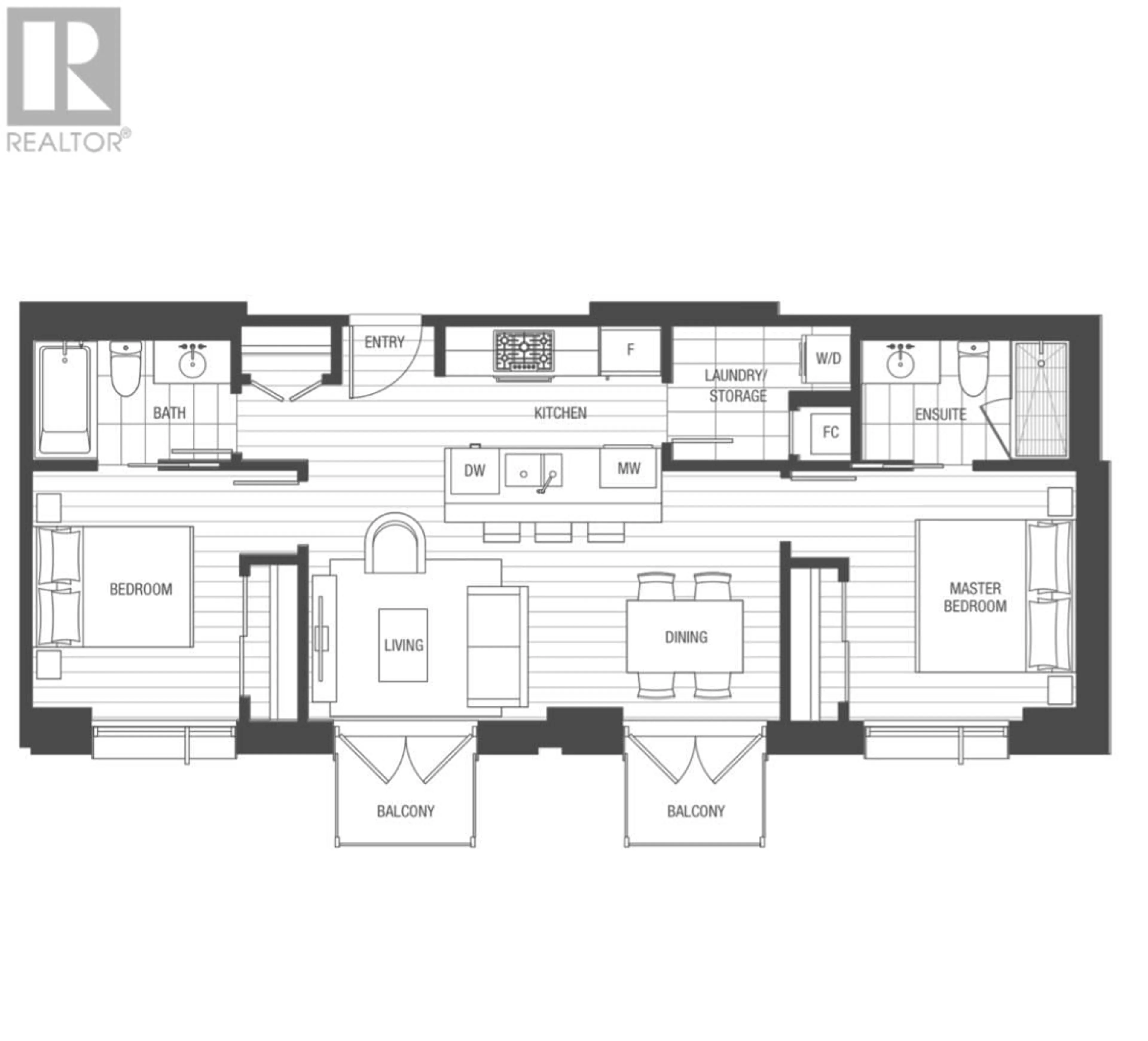 Floor plan for 306 5681 BIRNEY AVENUE, Vancouver British Columbia V6S0L5