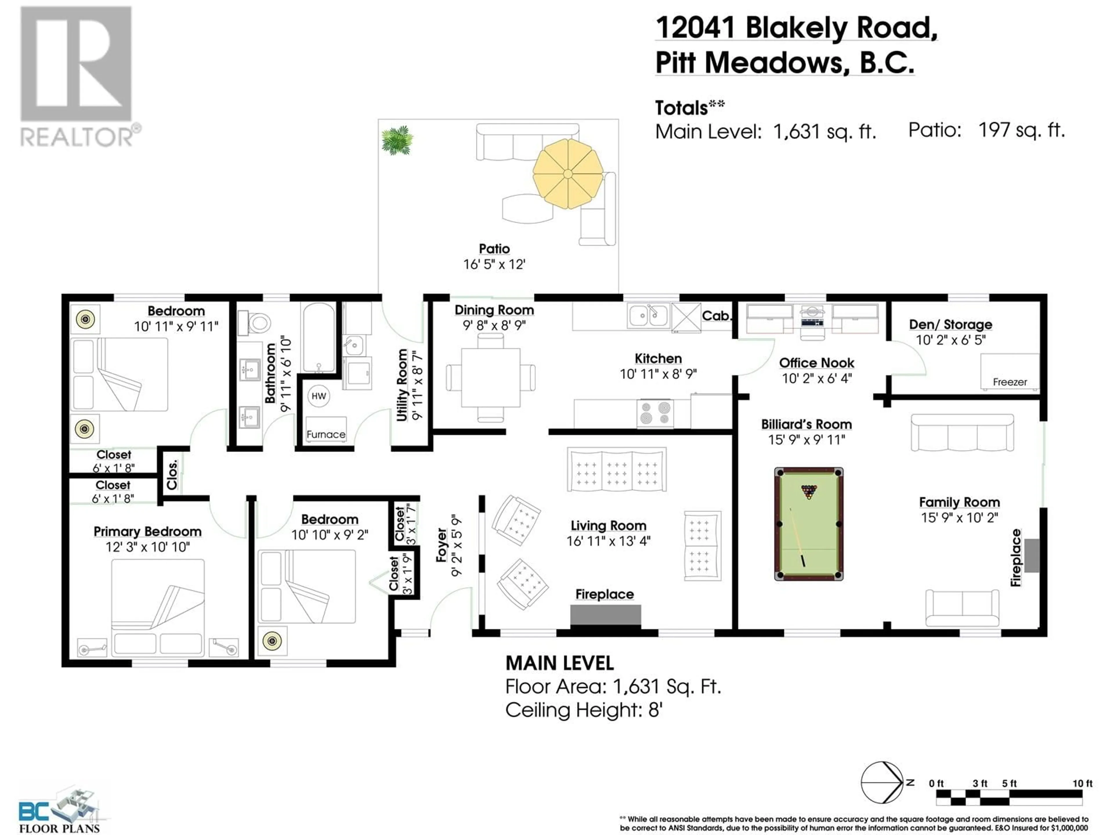 Floor plan for 12041 BLAKELY ROAD, Pitt Meadows British Columbia V3Y1J6