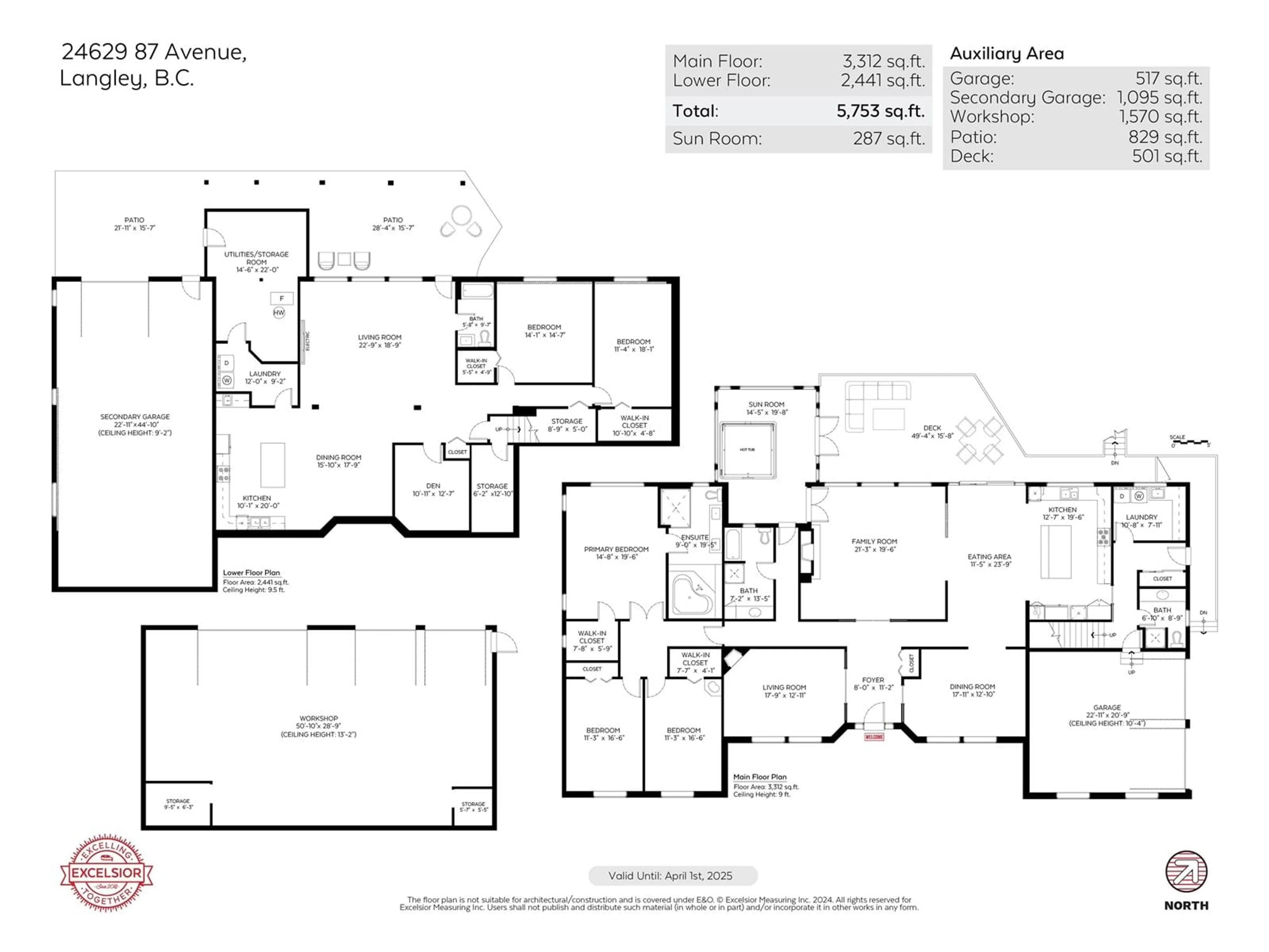 Floor plan for 24629 87 AVENUE, Langley British Columbia V1M2R3