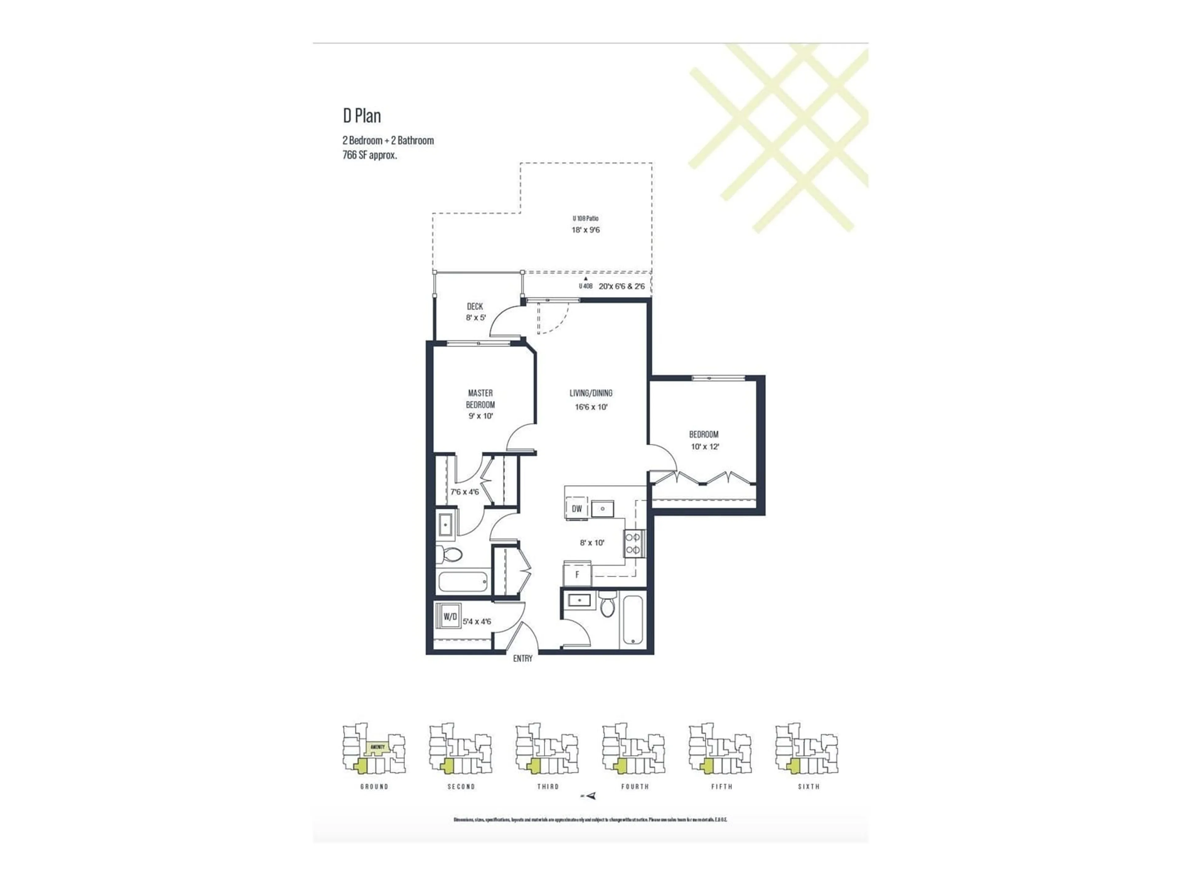 Floor plan for 308 - 10778 138, Surrey British Columbia V3T0S5