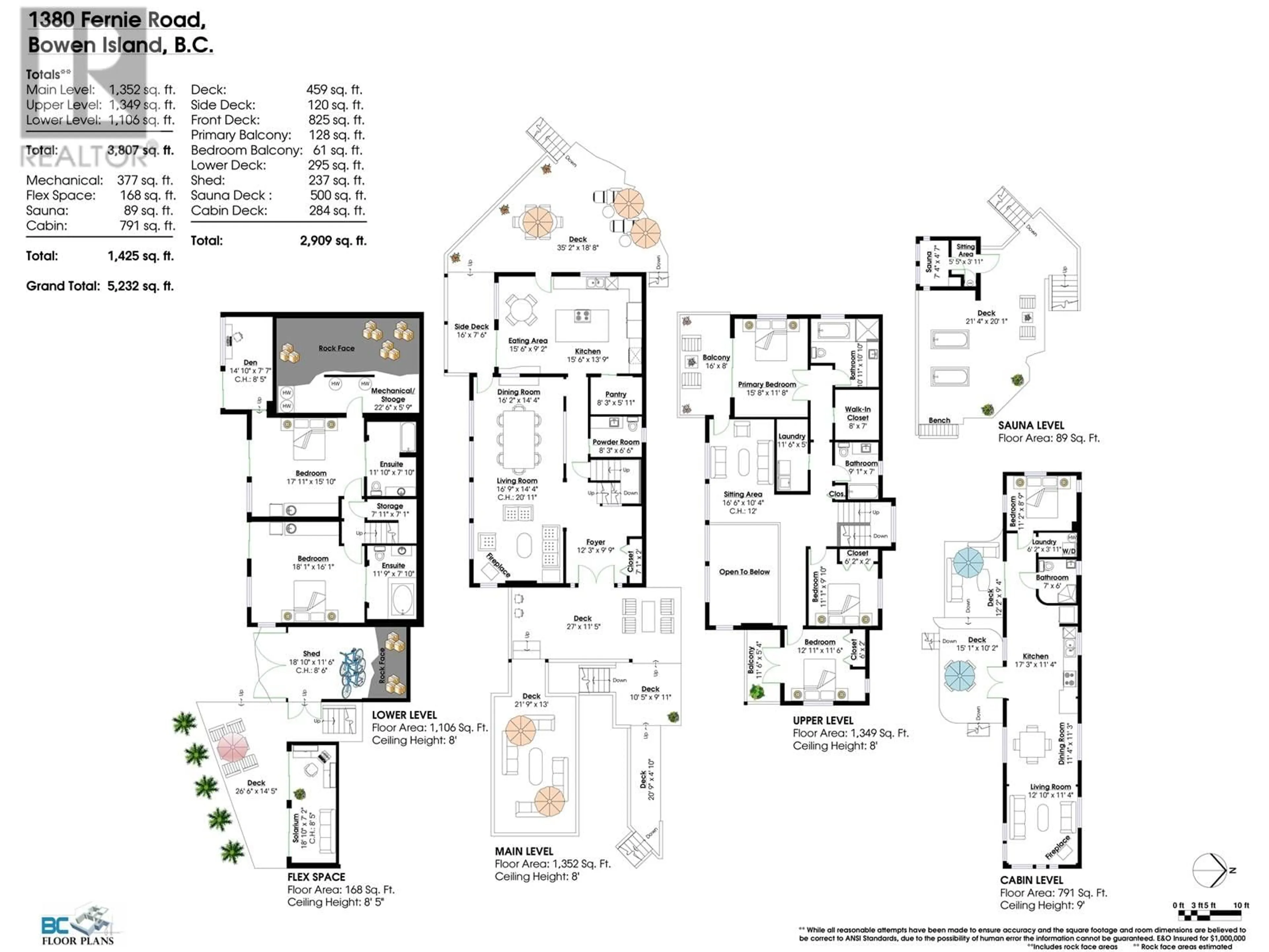 Floor plan for 1380 FERNIE ROAD, Bowen Island British Columbia V0N1G2