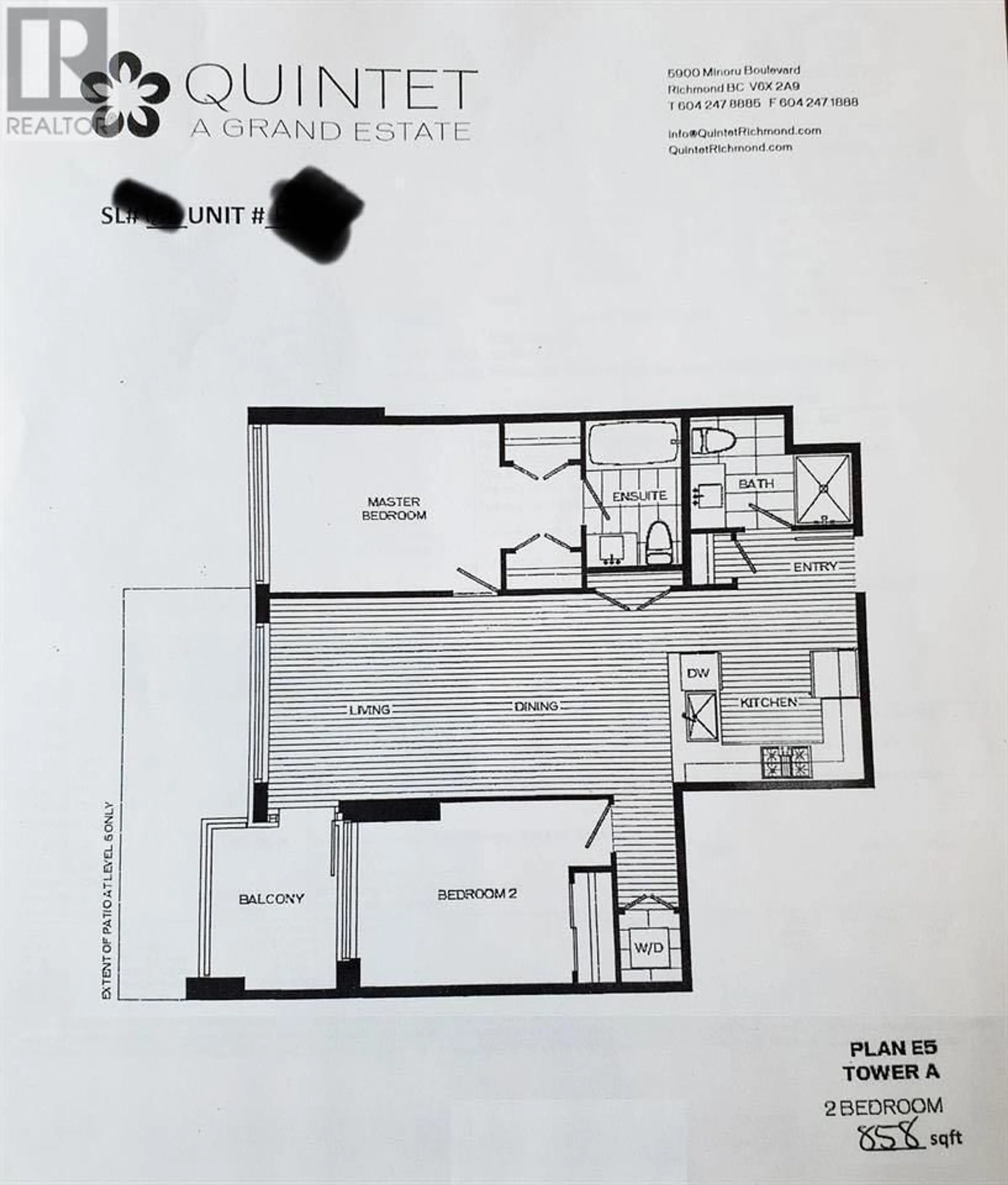 Floor plan for 916 7988 ACKROYD ROAD, Richmond British Columbia V6K0K6