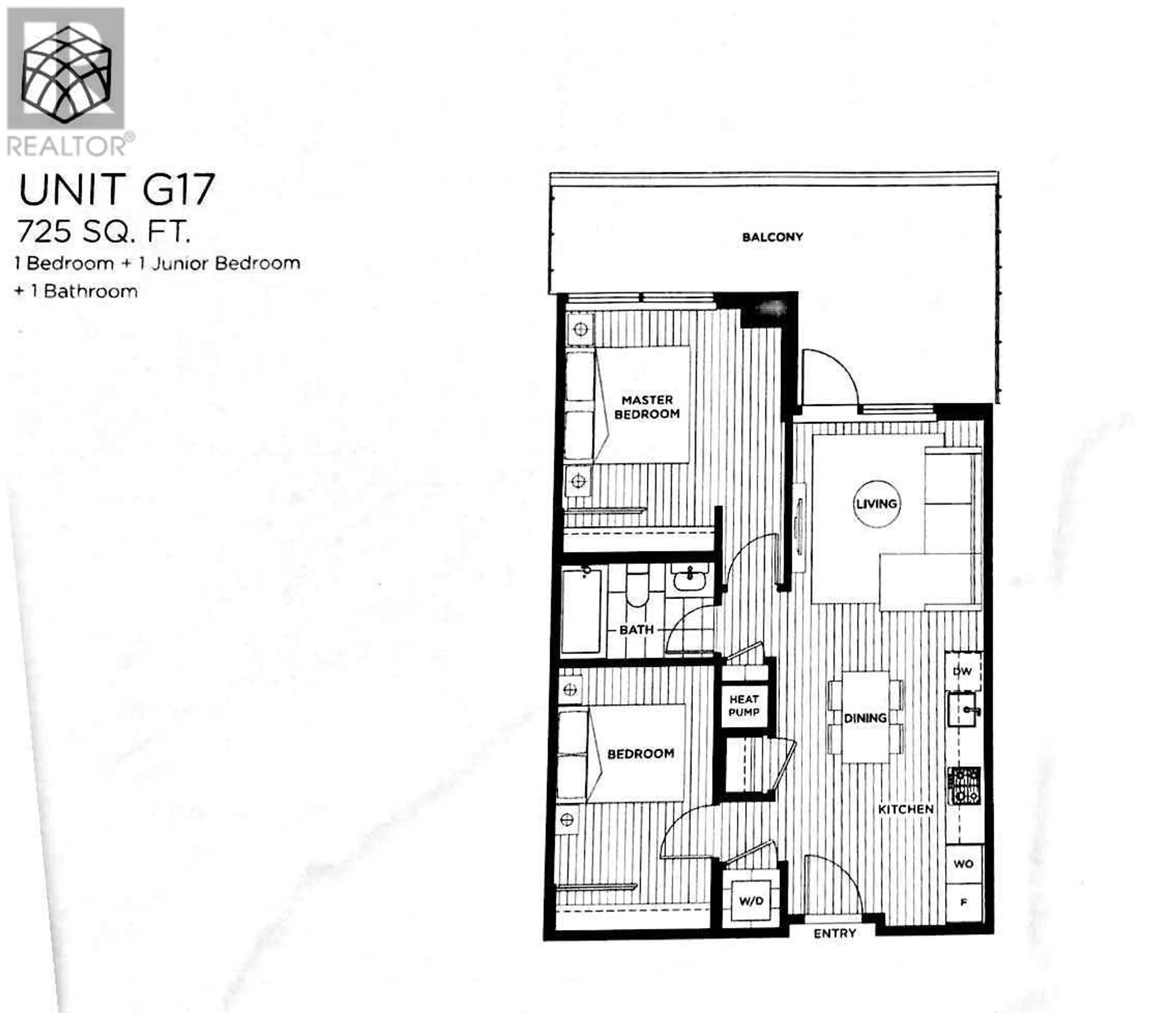 Floor plan for 614 6811 PEARSON WAY, Richmond British Columbia V7C0E7