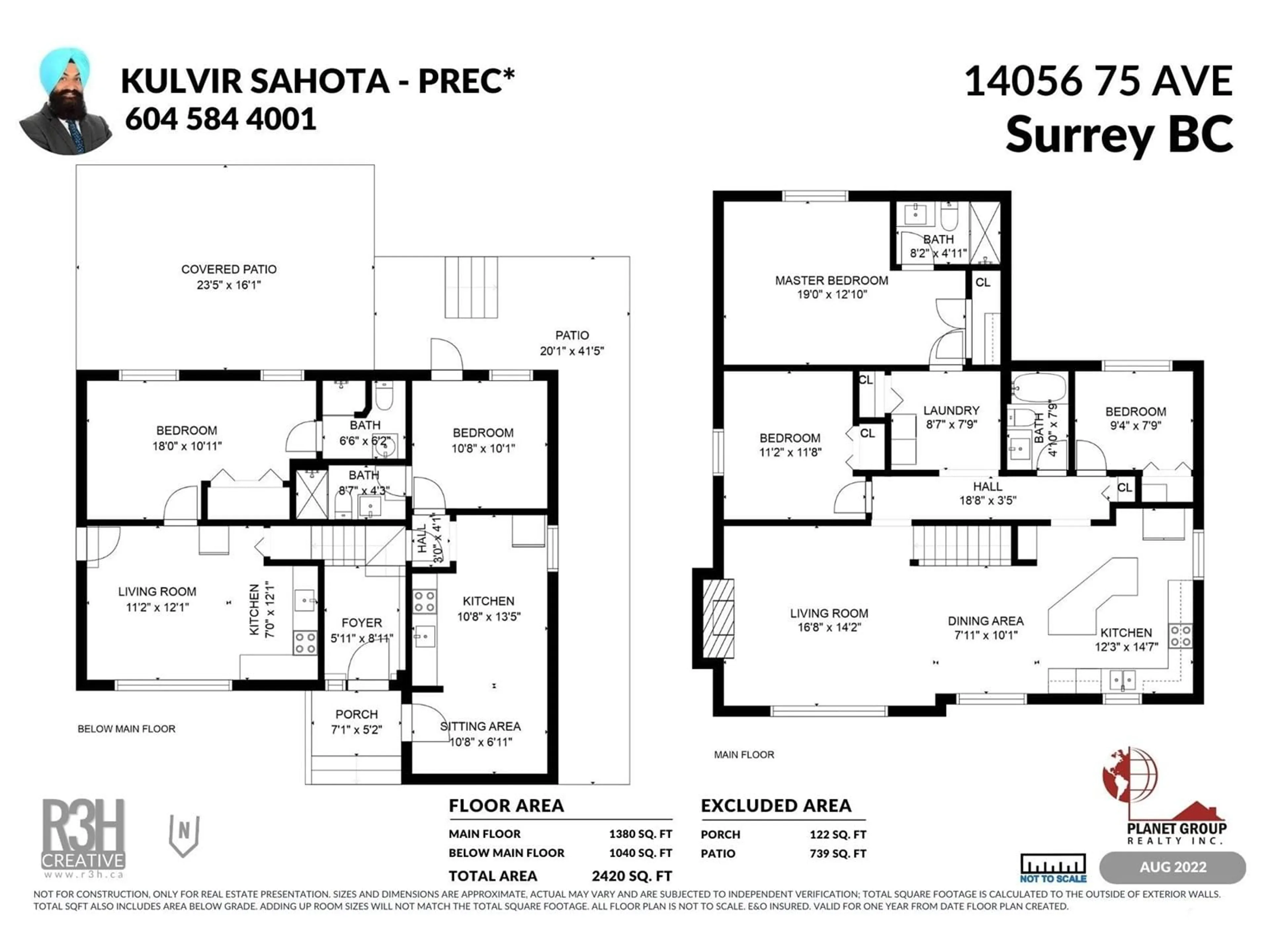 Floor plan for 14056 75 AVENUE, Surrey British Columbia V3W7A7