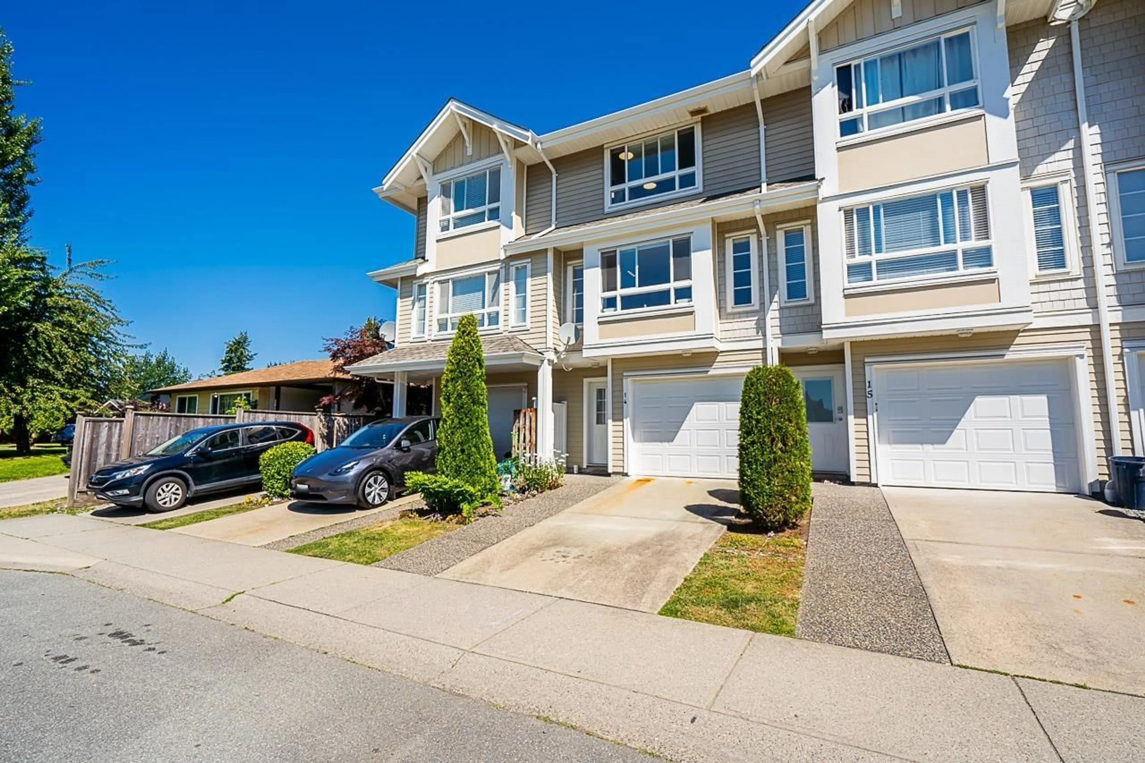 A pic from exterior of the house or condo, the street view for 14 5255 201A STREET, Langley British Columbia V3A1S3