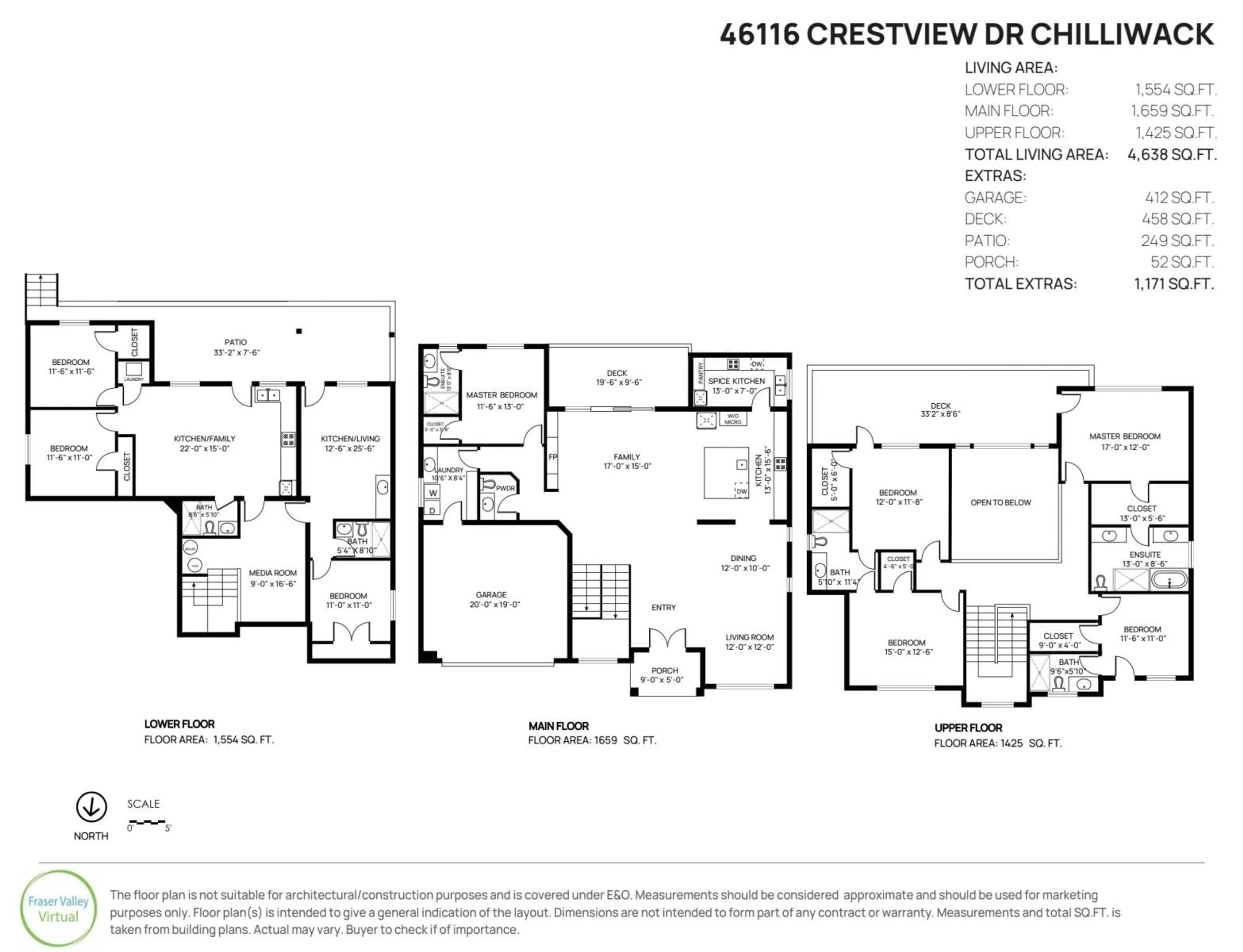 Floor plan for 46116 CRESTVIEW DRIVE, Chilliwack British Columbia V2R6G4