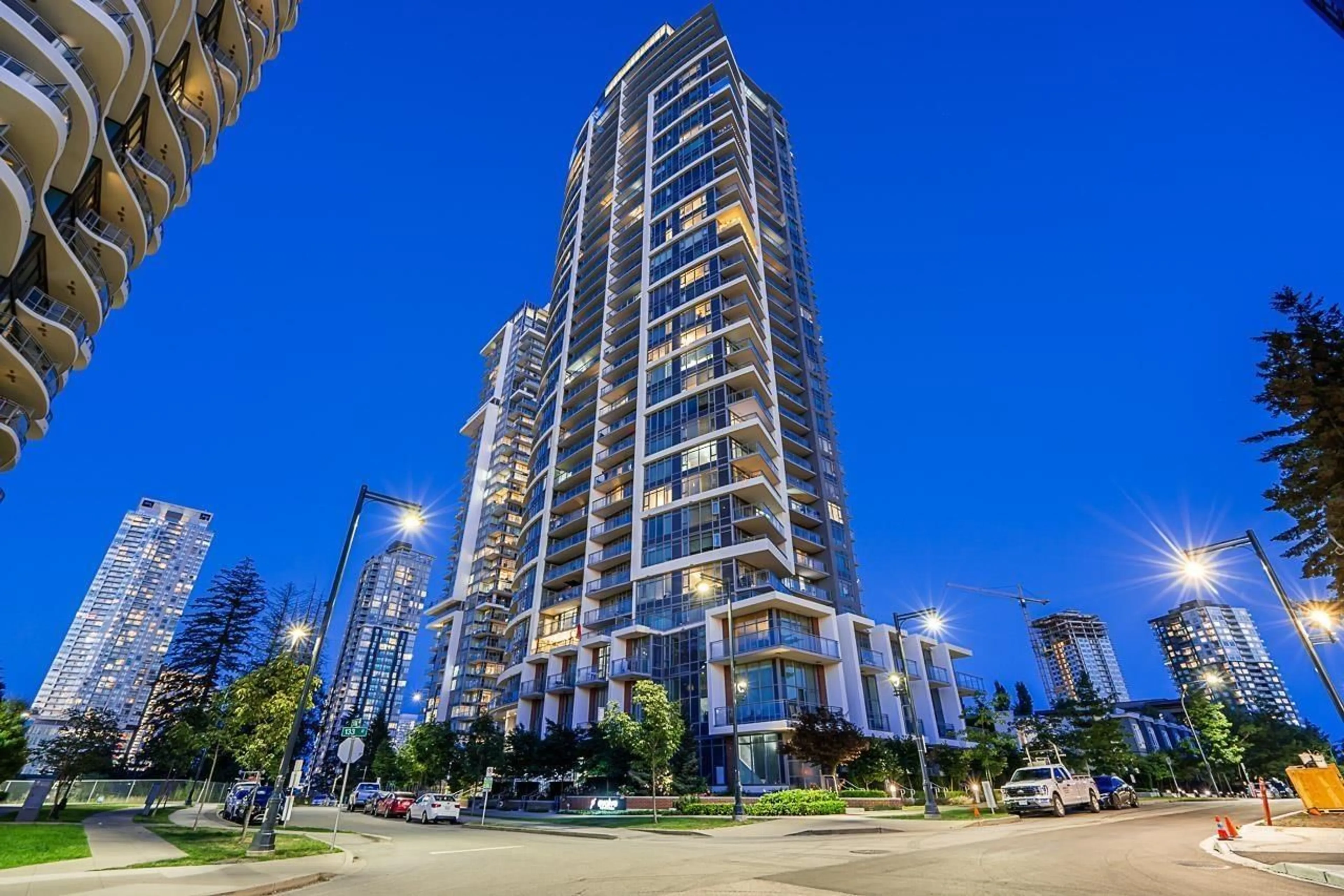 A pic from exterior of the house or condo, the street view for 1807 13308 CENTRAL AVENUE, Surrey British Columbia V3T0M4