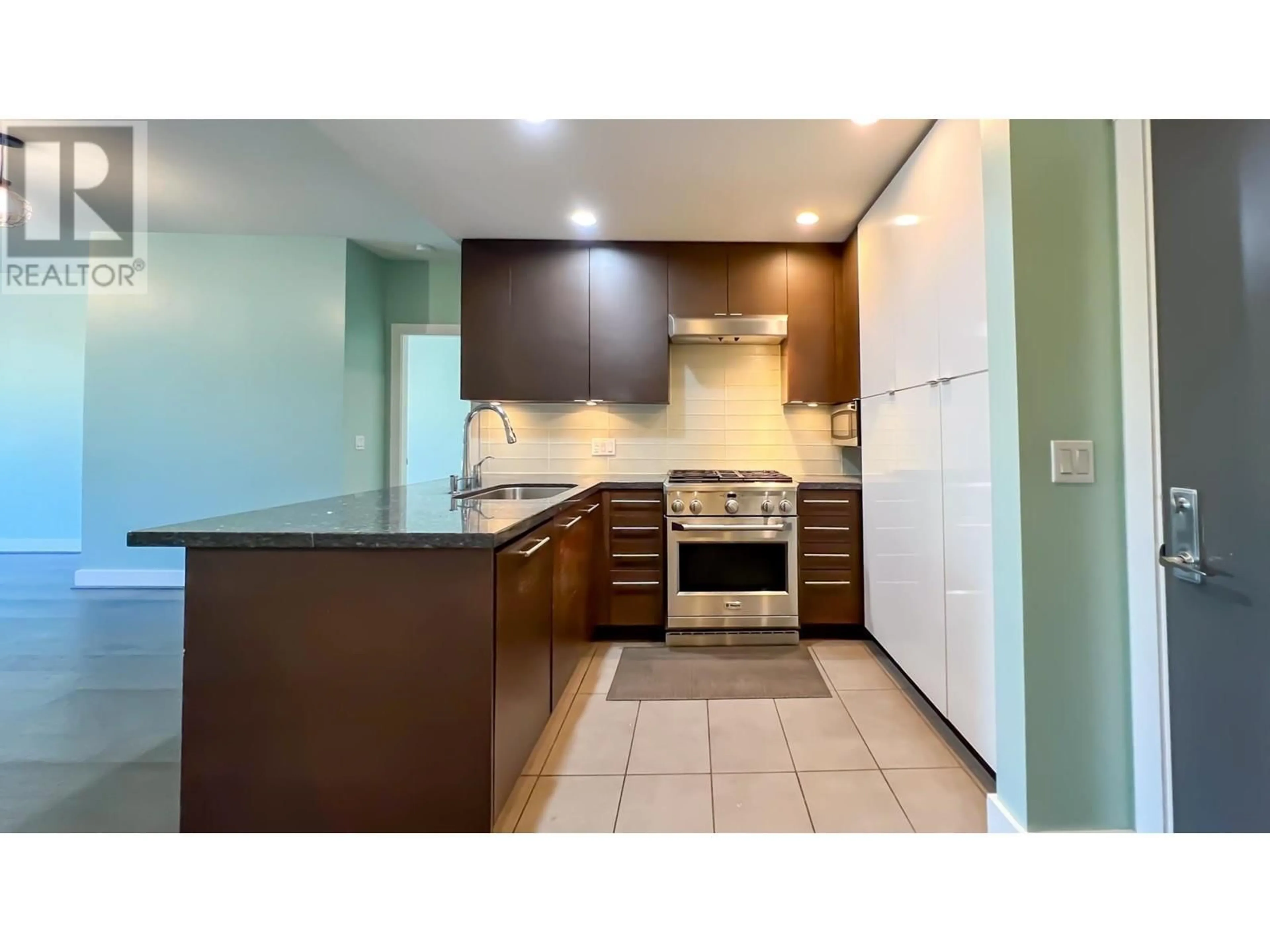 Kitchen, wood floors for 213 5928 BIRNEY AVENUE, Vancouver British Columbia V6S0B5