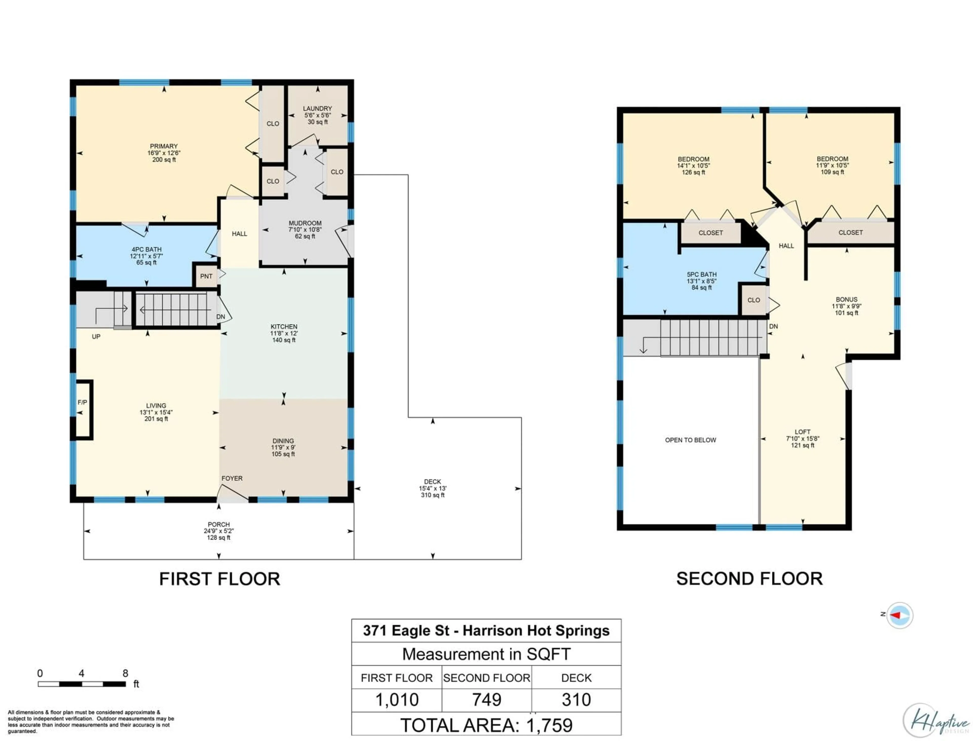 Floor plan for 371 EAGLE STREET, Harrison Hot Springs British Columbia V0M1K0