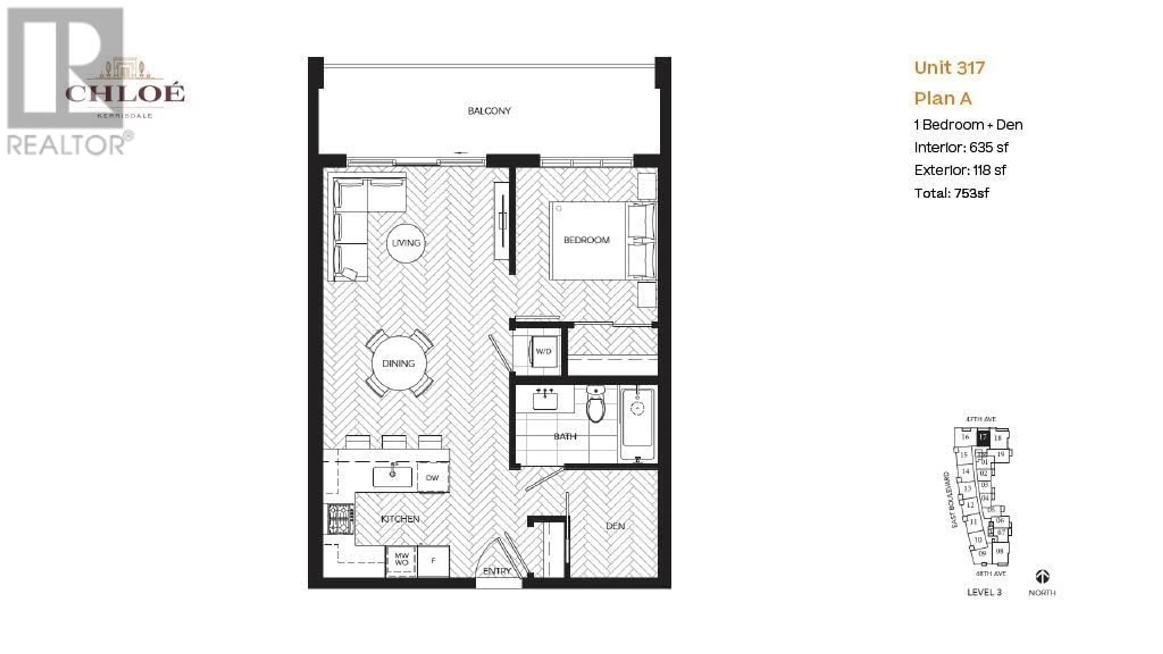 Floor plan for 317 2096 W 47TH AVENUE, Vancouver British Columbia V6M3W6