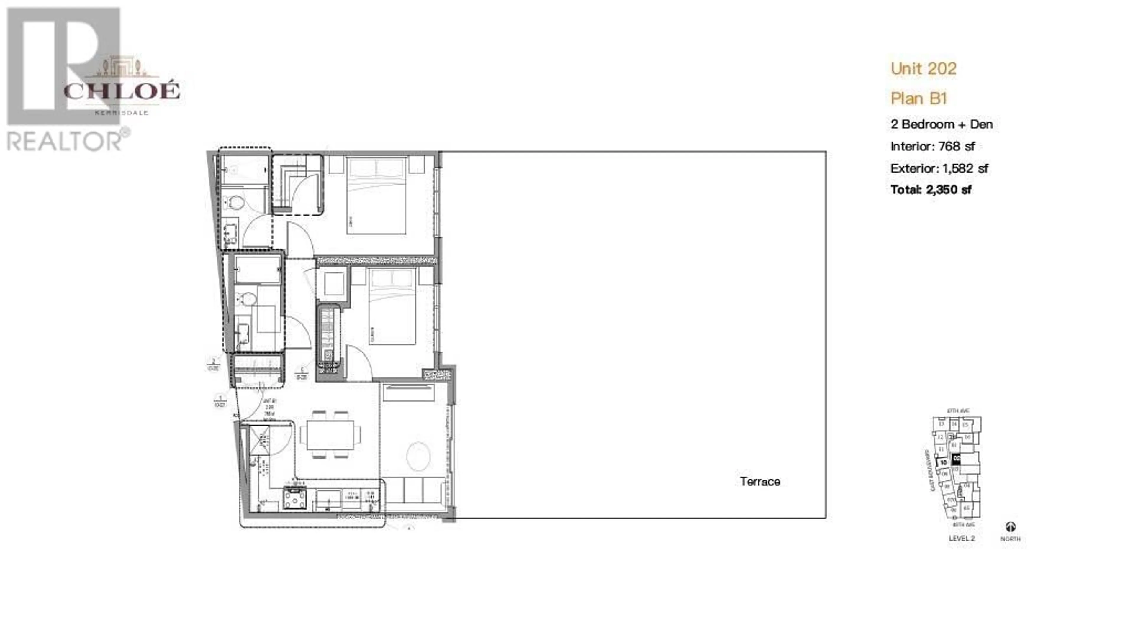 Floor plan for 202 2096 W 47TH AVENUE, Vancouver British Columbia V6M3W6