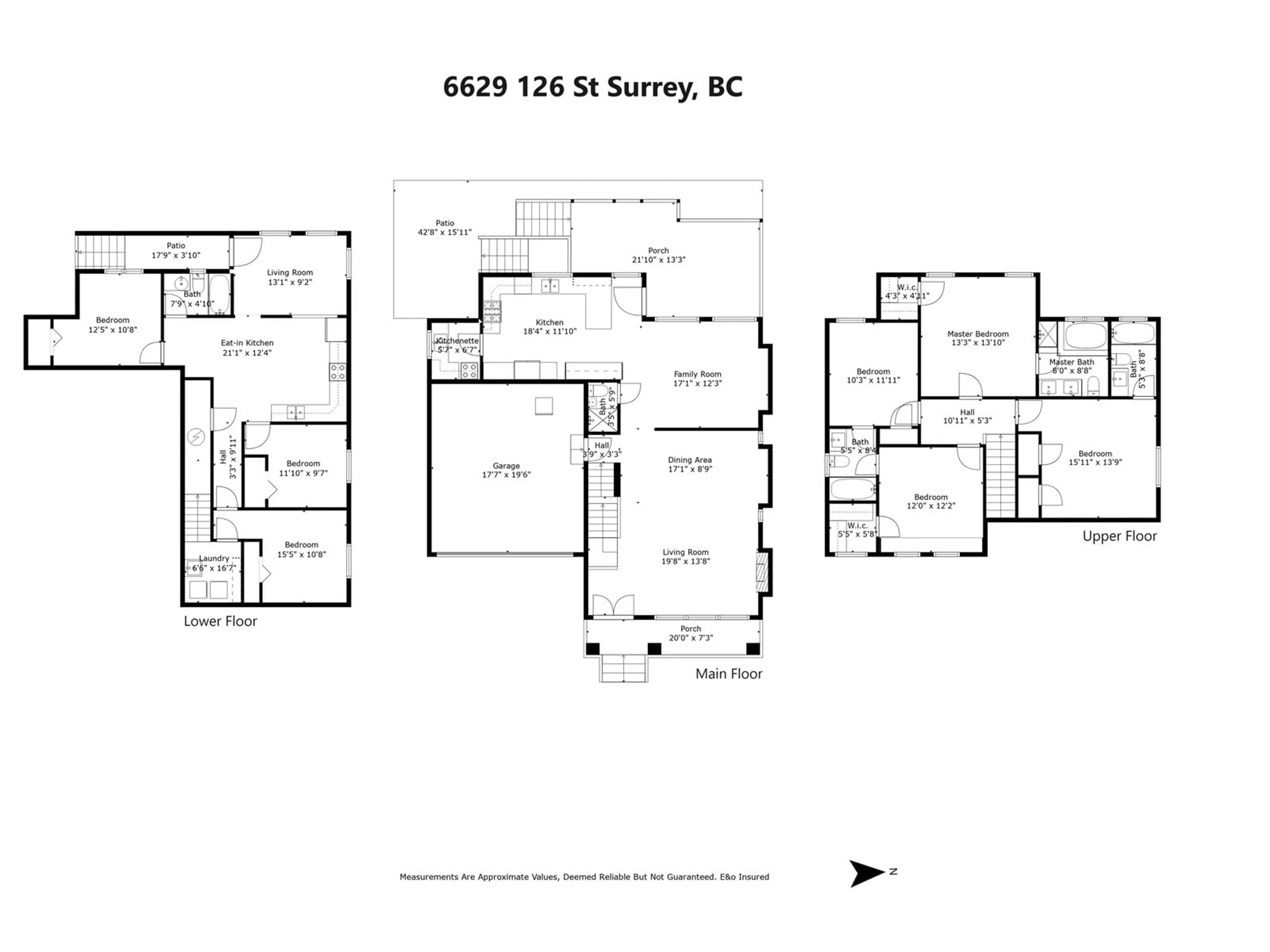 Floor plan for 6629 126 STREET, Surrey British Columbia V3W1V8