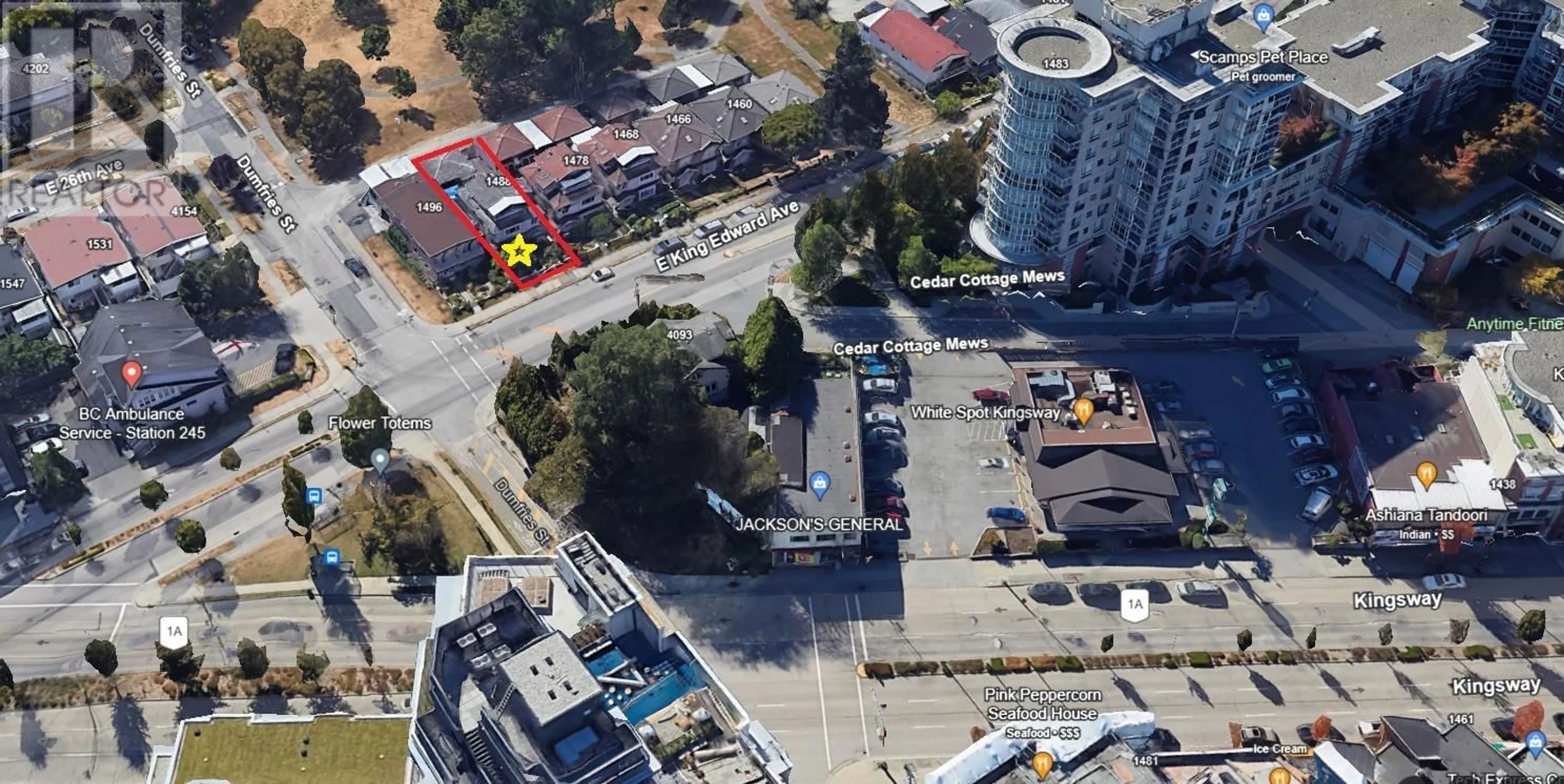 A pic from outside/outdoor area/front of a property/back of a property/a pic from drone, city buildings view from balcony for 1488 KING EDWARD AVENUE, Vancouver British Columbia V5N2V4