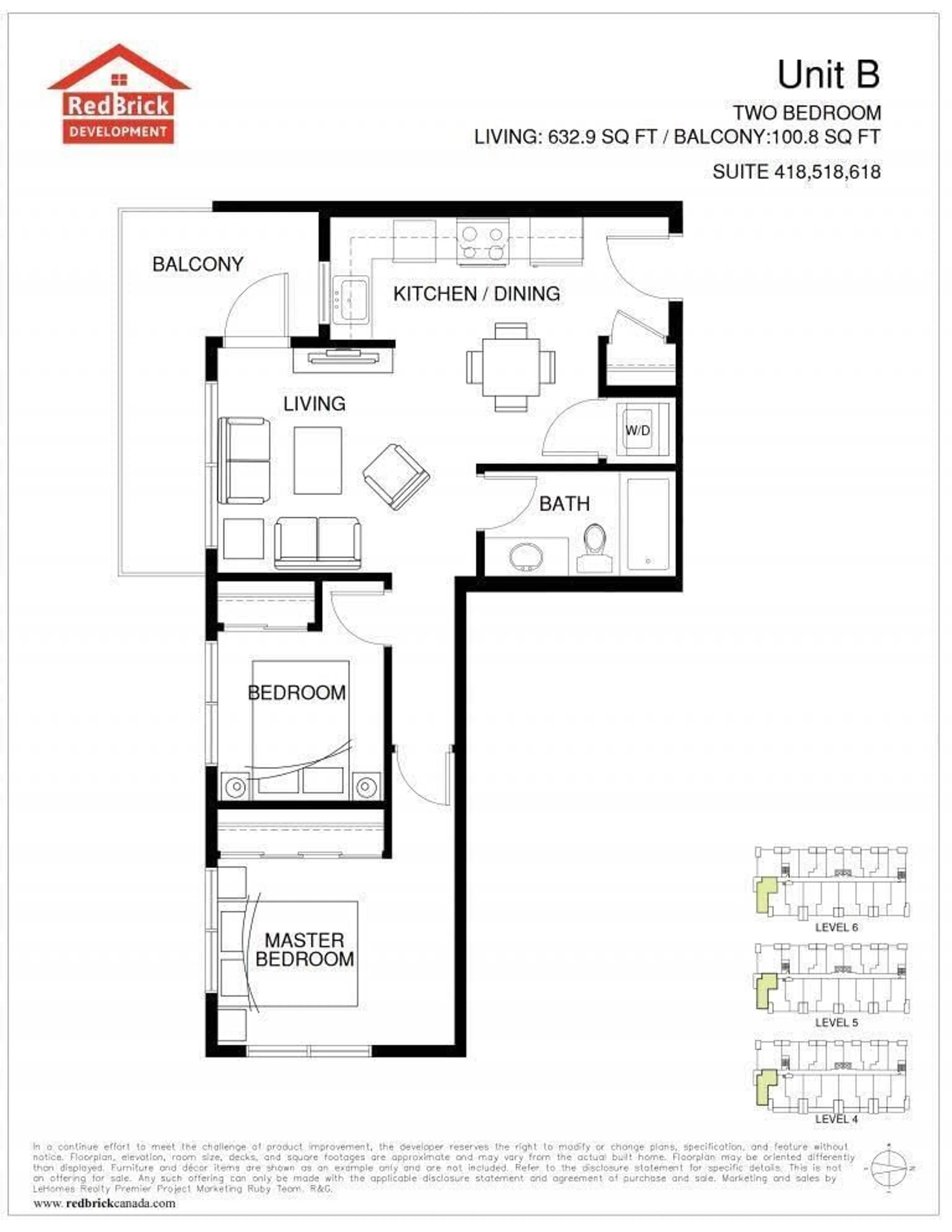 Floor plan for 618 - 10661 137A, Surrey British Columbia V3T4J7