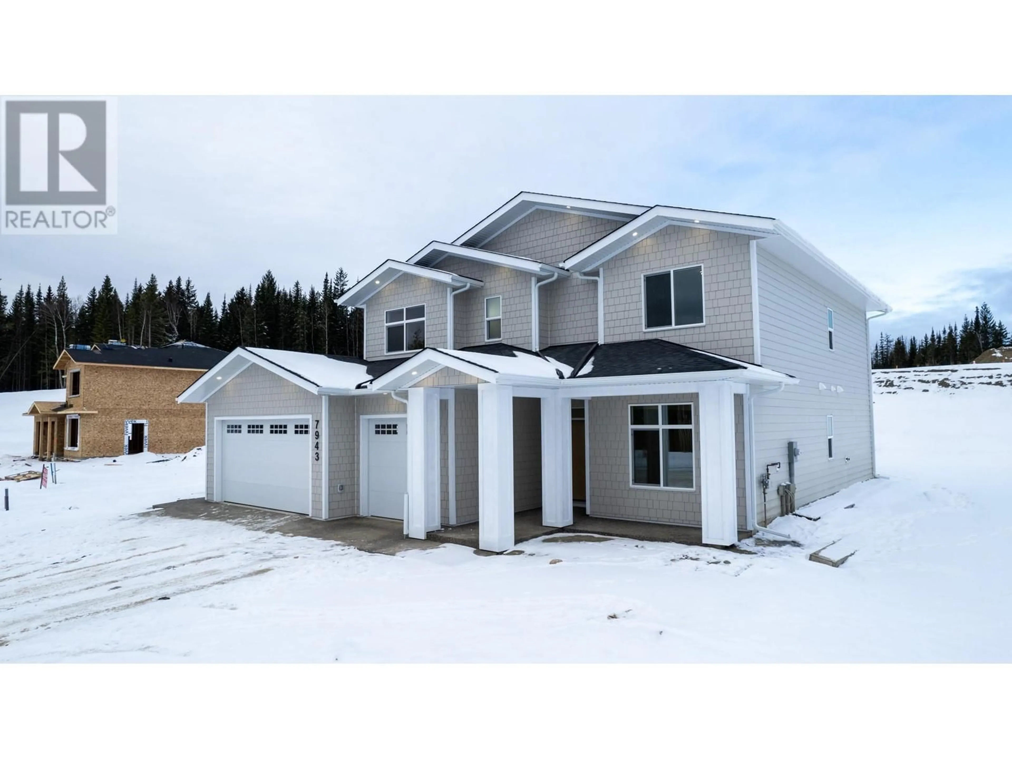 Home with vinyl exterior material, street for 7943 SOUTHRIDGE AVENUE, Prince George British Columbia V2N6S4