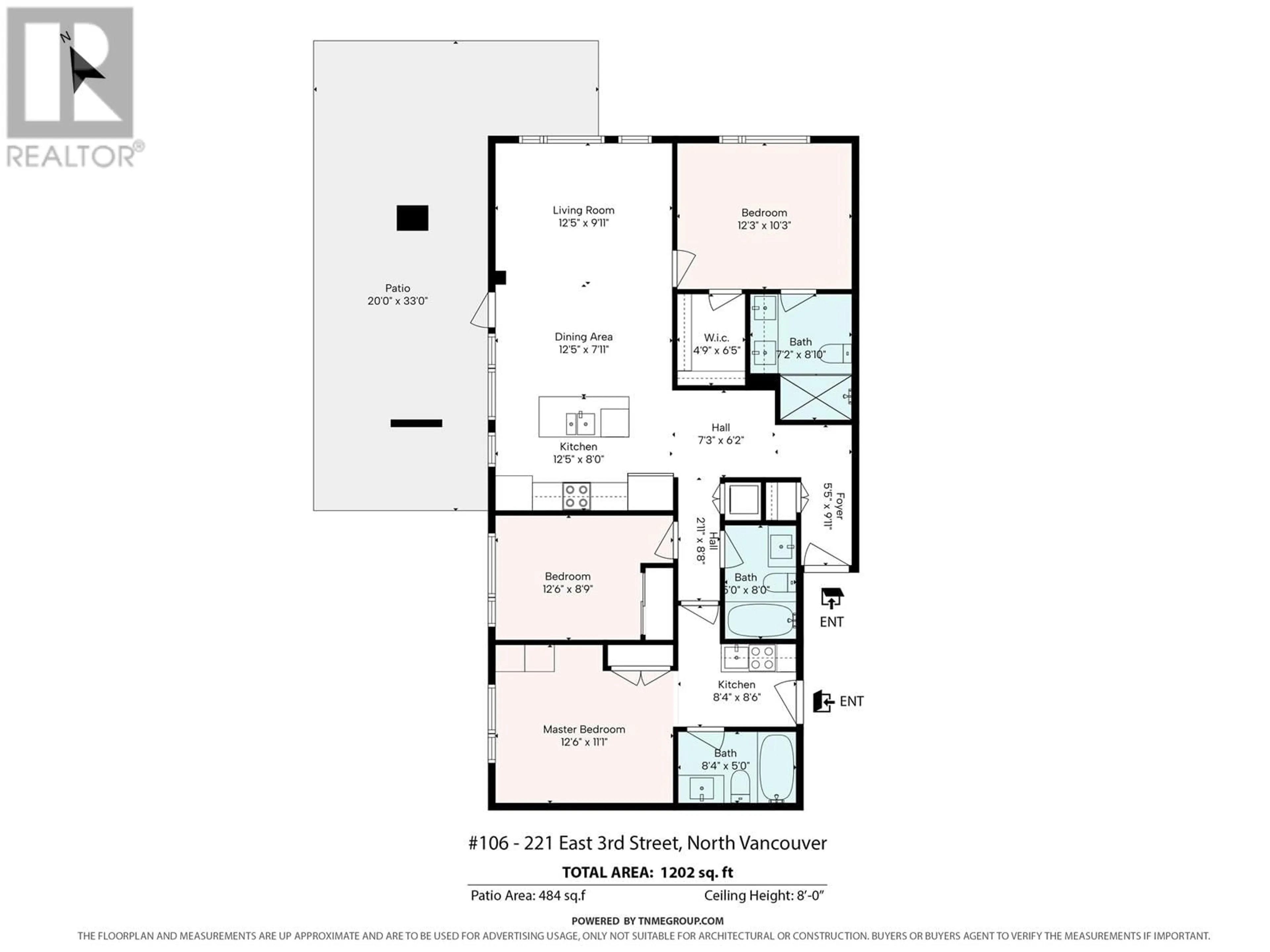 Floor plan for 106 221 E 3RD STREET, North Vancouver British Columbia V7L0C1