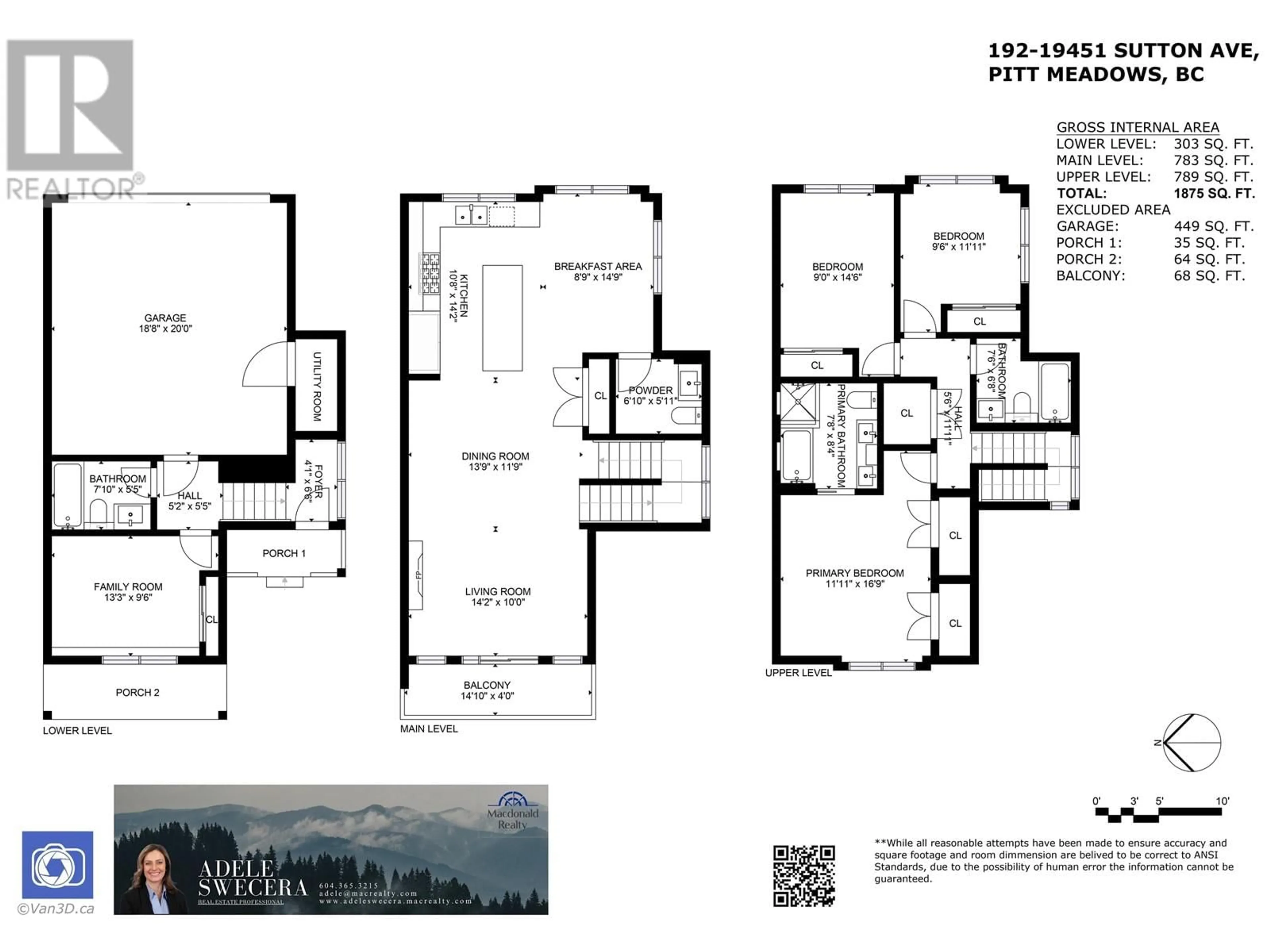 Floor plan for 192 19451 SUTTON AVENUE, Pitt Meadows British Columbia V3Y0G6