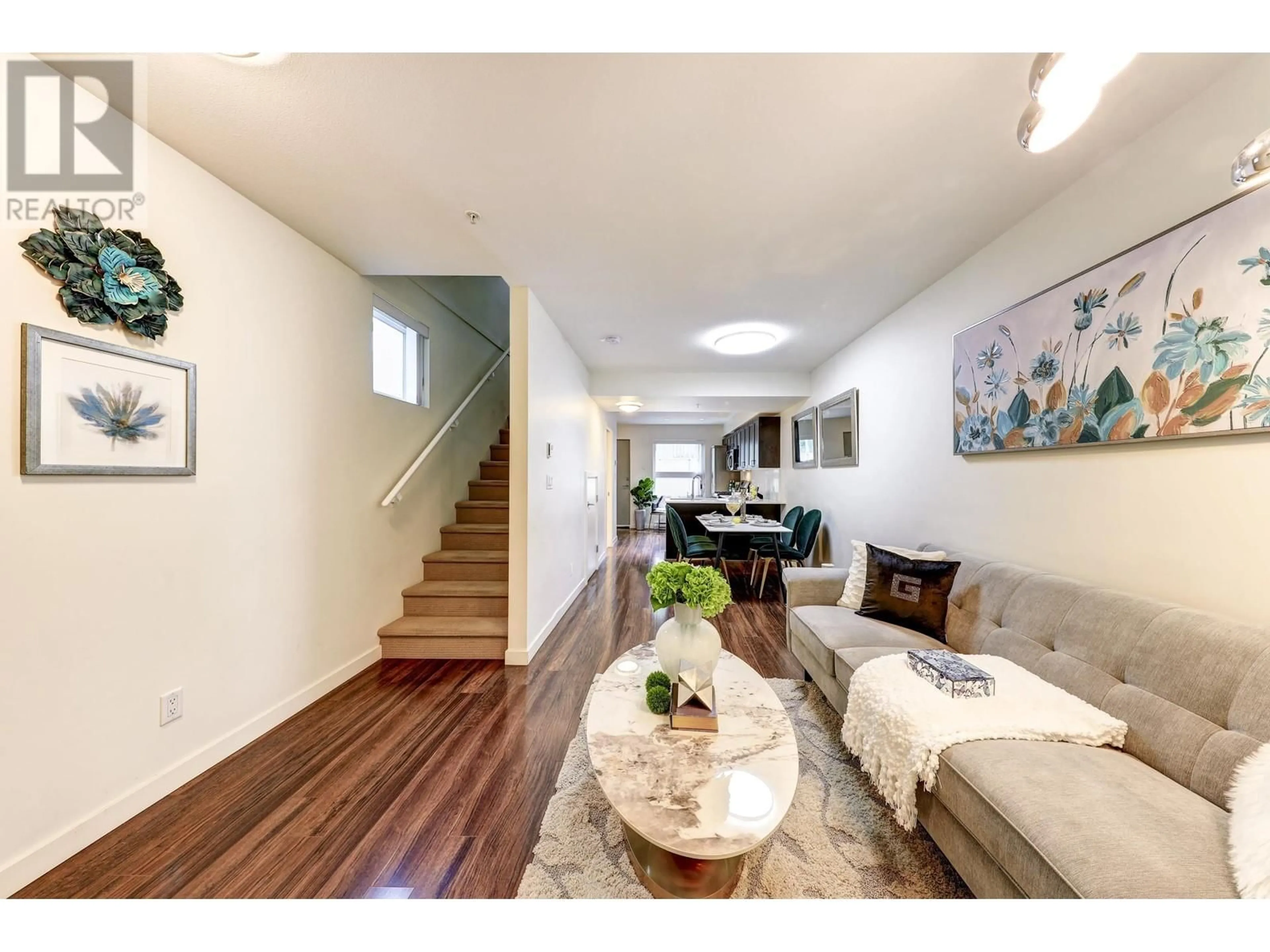 Living room, wood floors for 4858 ELDORADO MEWS, Vancouver British Columbia V5R0B1