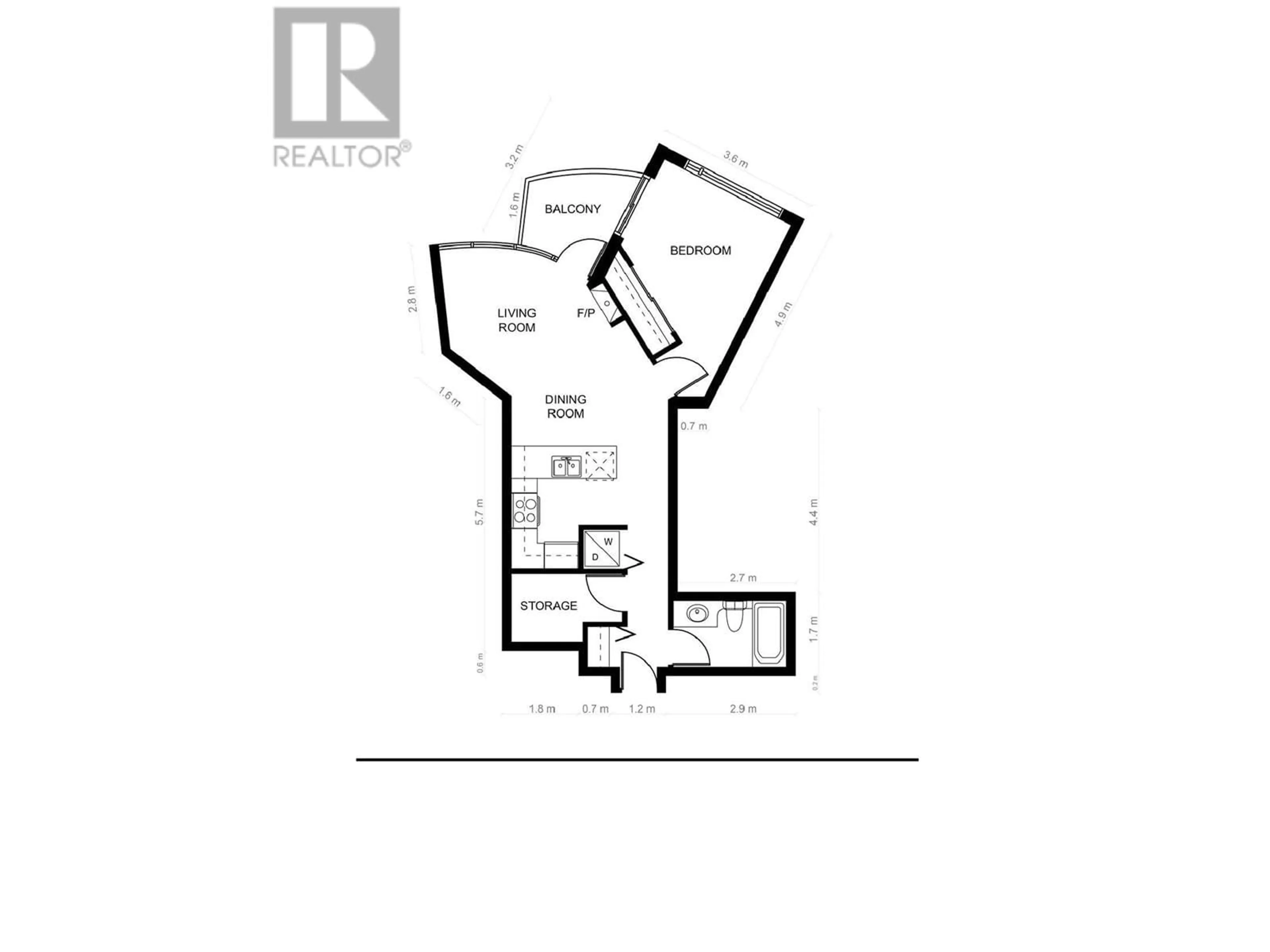 Floor plan for 203 1050 SMITHE STREET, Vancouver British Columbia V6E4T4