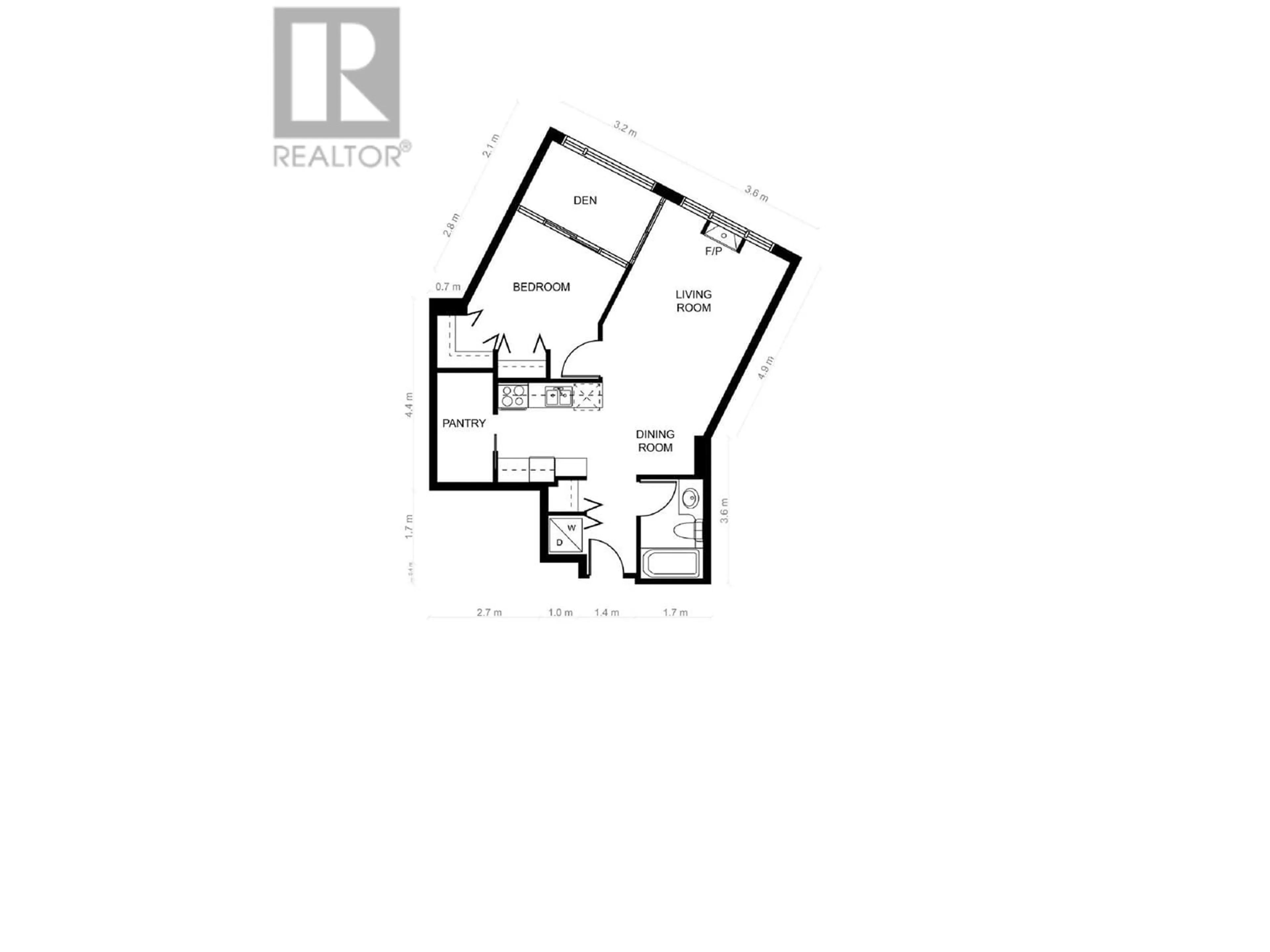 Floor plan for 204 1050 SMITHE STREET, Vancouver British Columbia V6E4T4