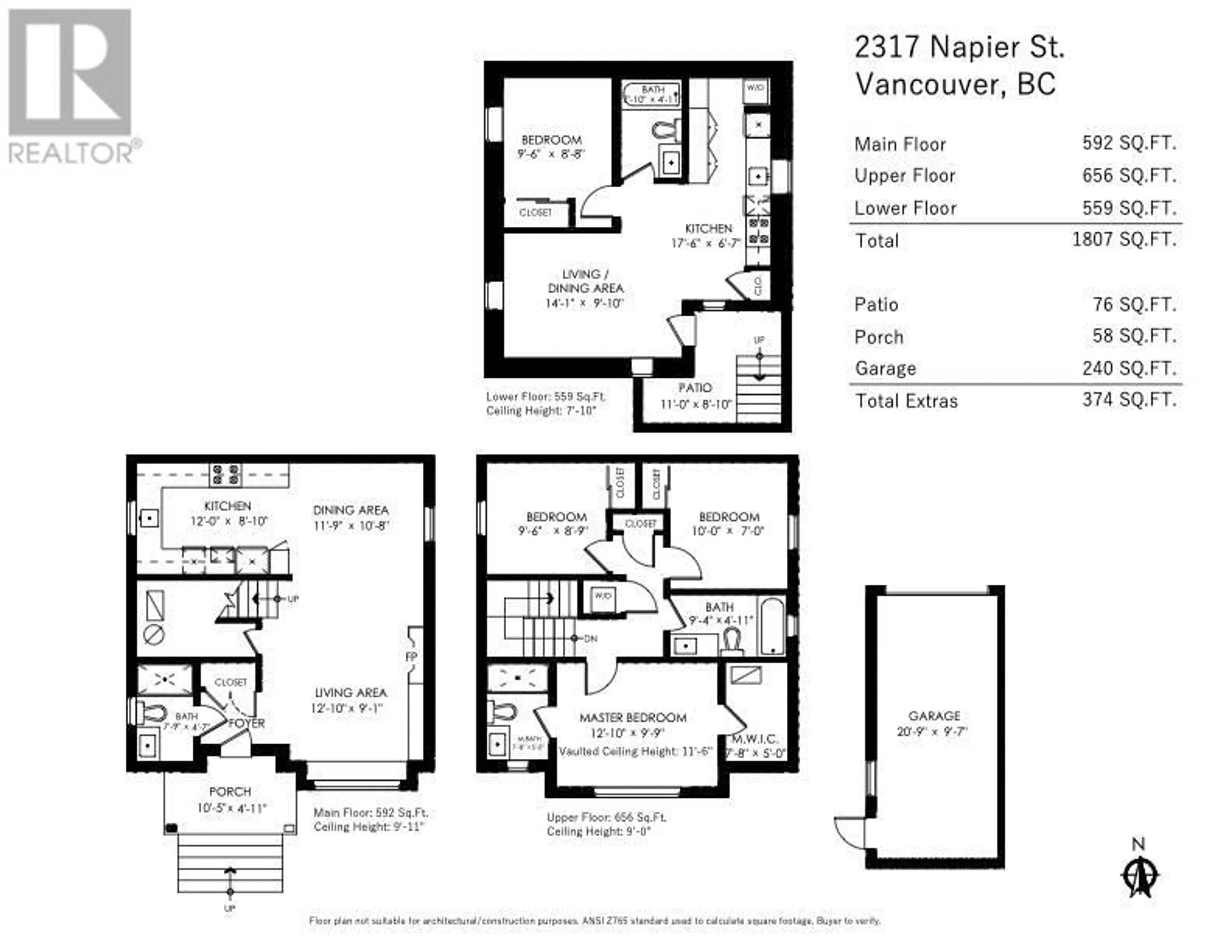 Floor plan for 2317 NAPIER STREET, Vancouver British Columbia V5L2P4