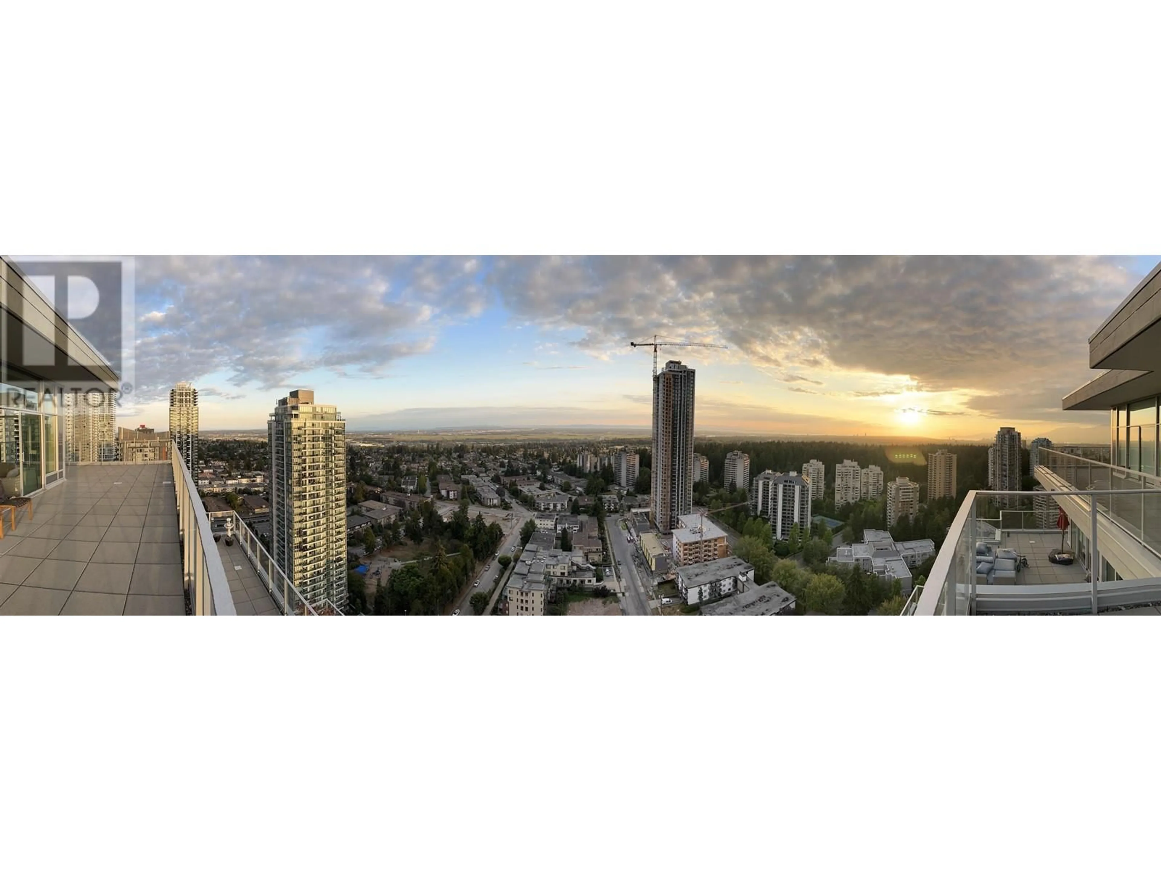 A pic from outside/outdoor area/front of a property/back of a property/a pic from drone, city buildings view from balcony for 2603 - 6288 CASSIE AVENUE, Burnaby British Columbia V5H0H7