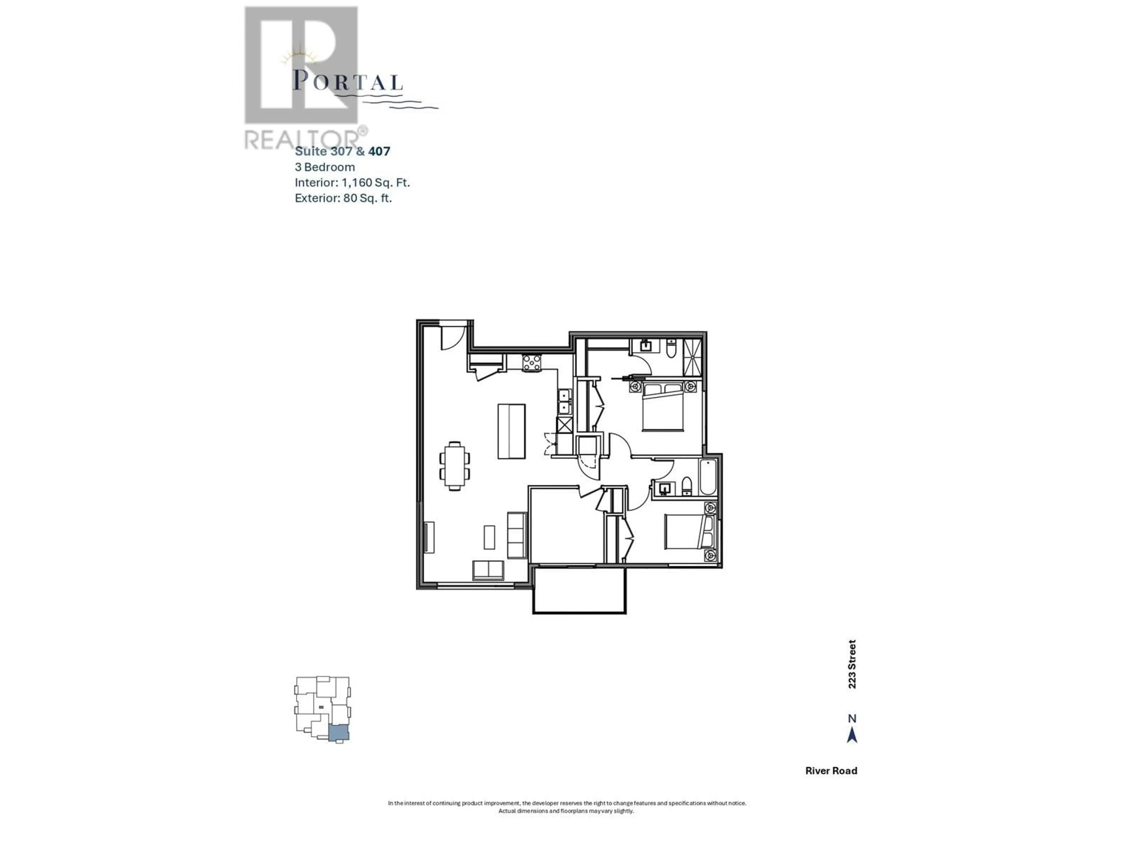 Floor plan for 307 11577 223 STREET, Maple Ridge British Columbia V2X5X2