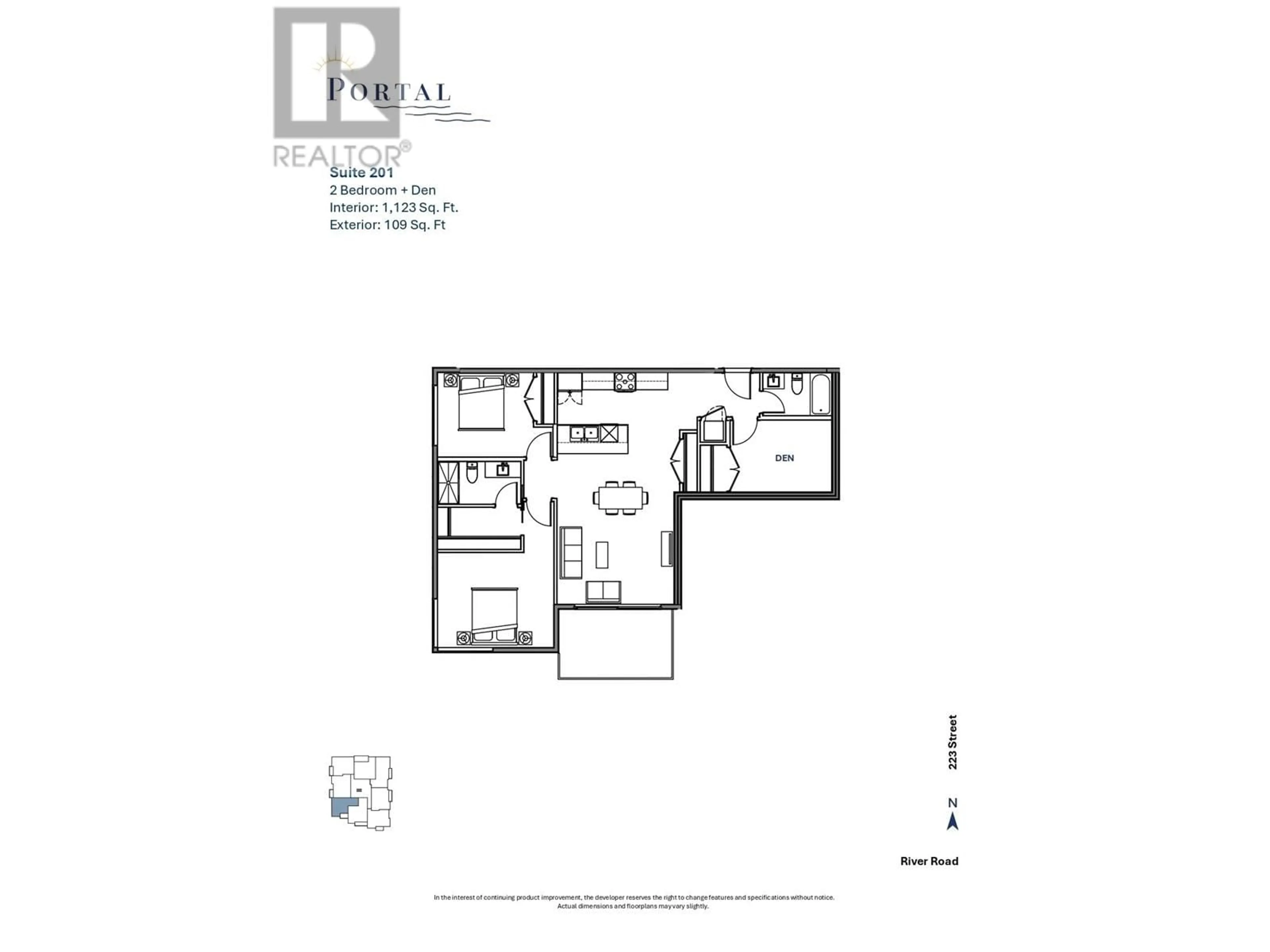 Floor plan for 201 11577 223 STREET, Maple Ridge British Columbia V2X5X2