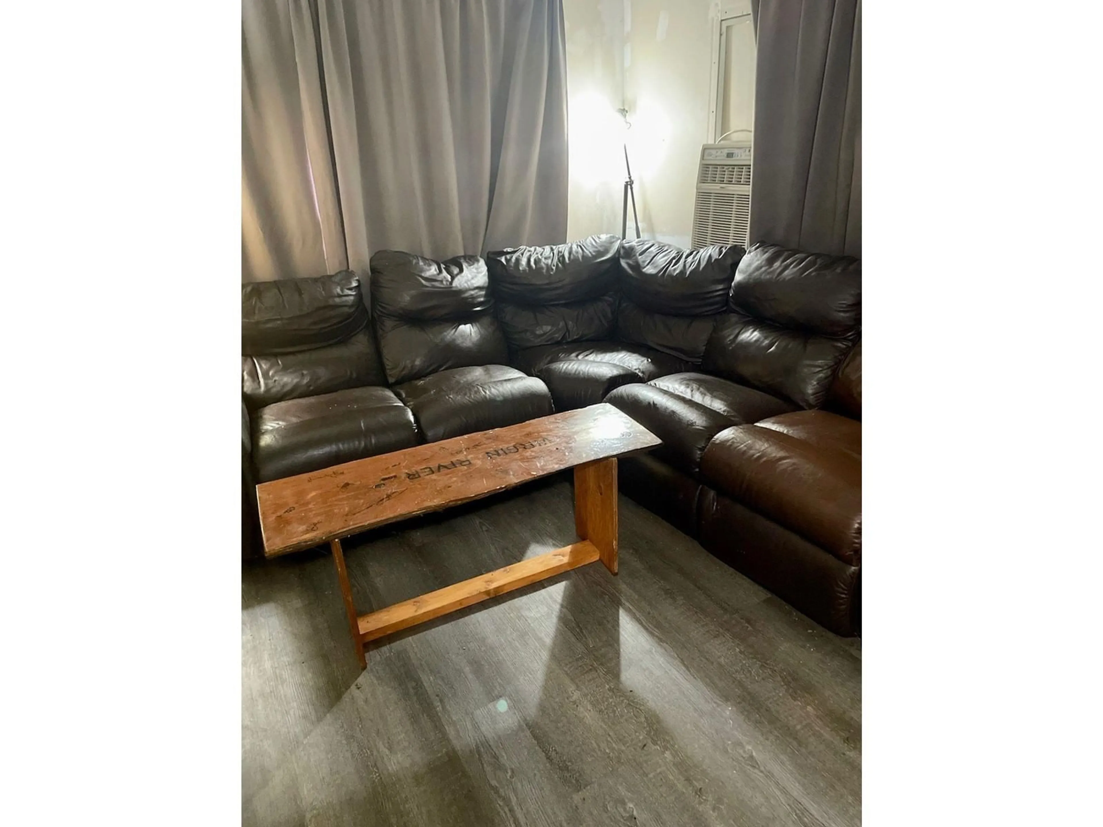Living room with furniture, wood/laminate floor for 11 - 23387 70A, Langley British Columbia V2Y2J2