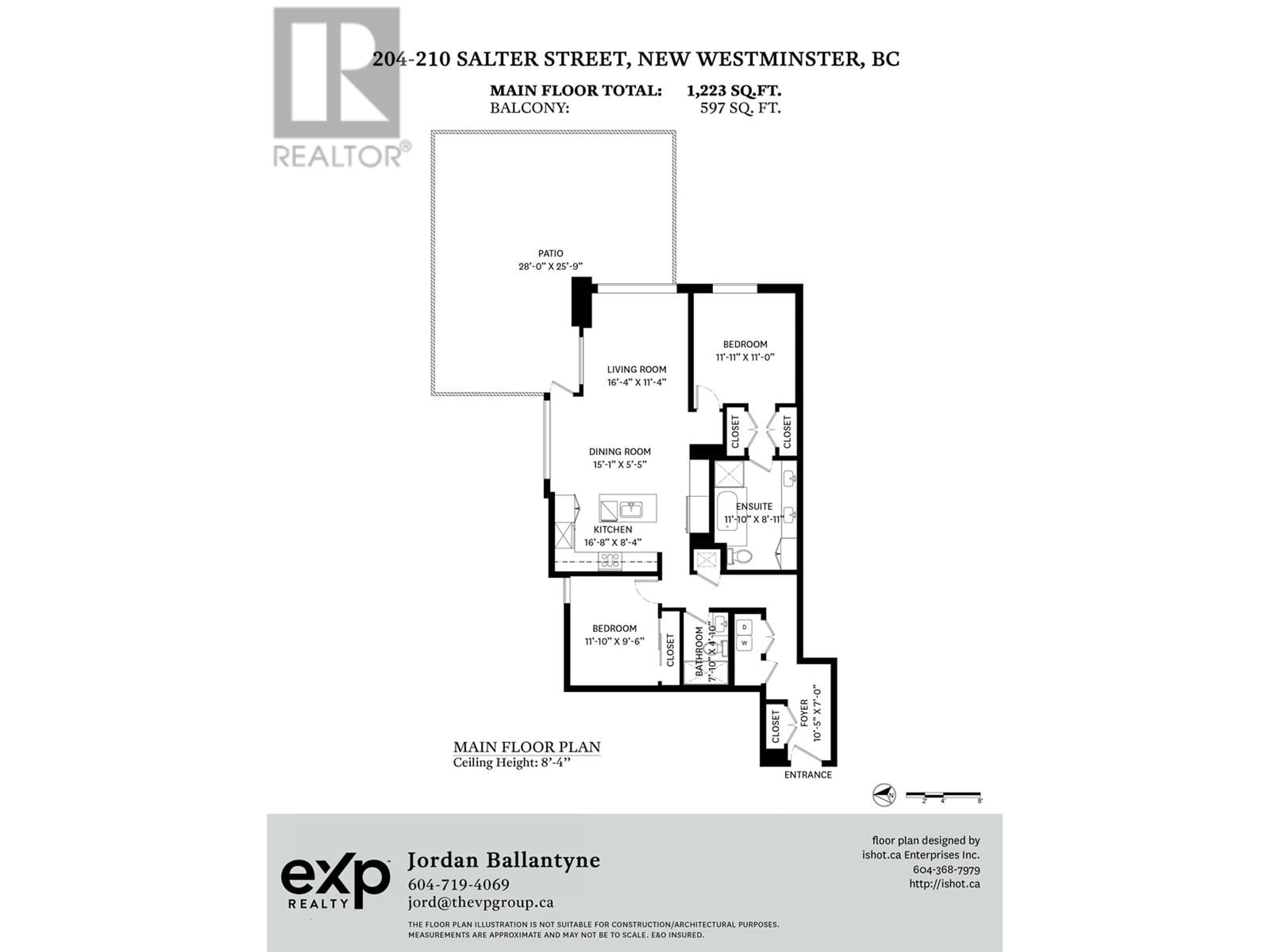 Floor plan for 204 210 SALTER STREET, New Westminster British Columbia V3M0J9