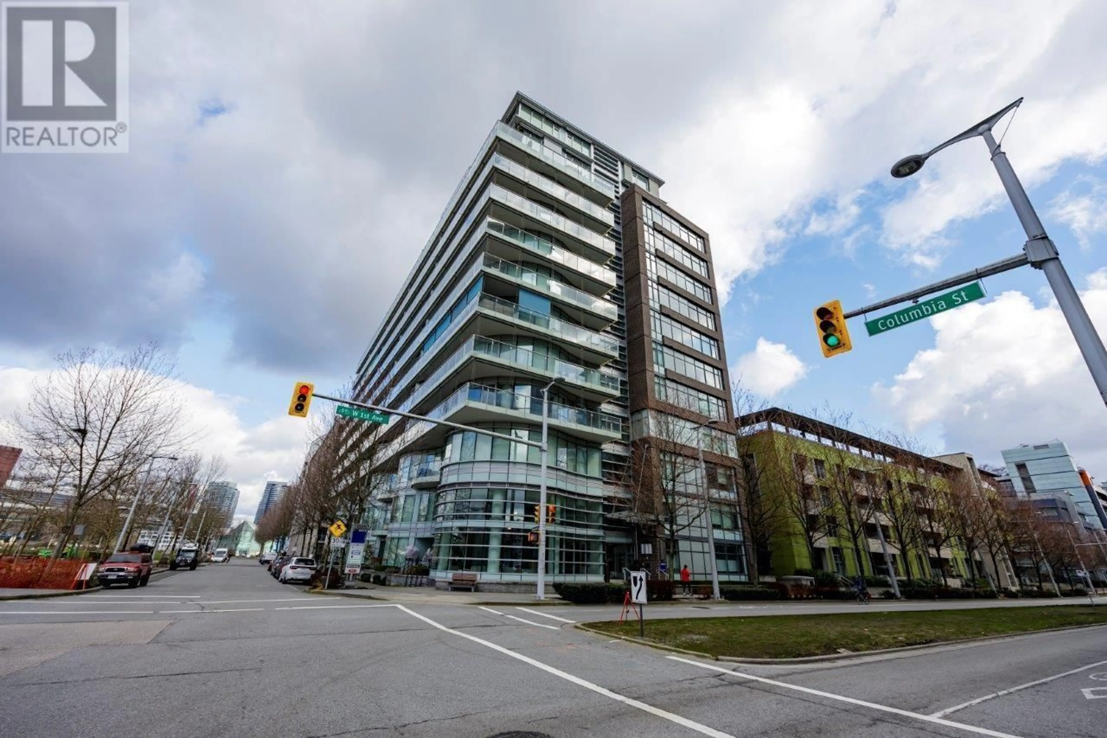 A pic from exterior of the house or condo, the street view for 1101 181 W 1ST AVENUE, Vancouver British Columbia V5Y0E3