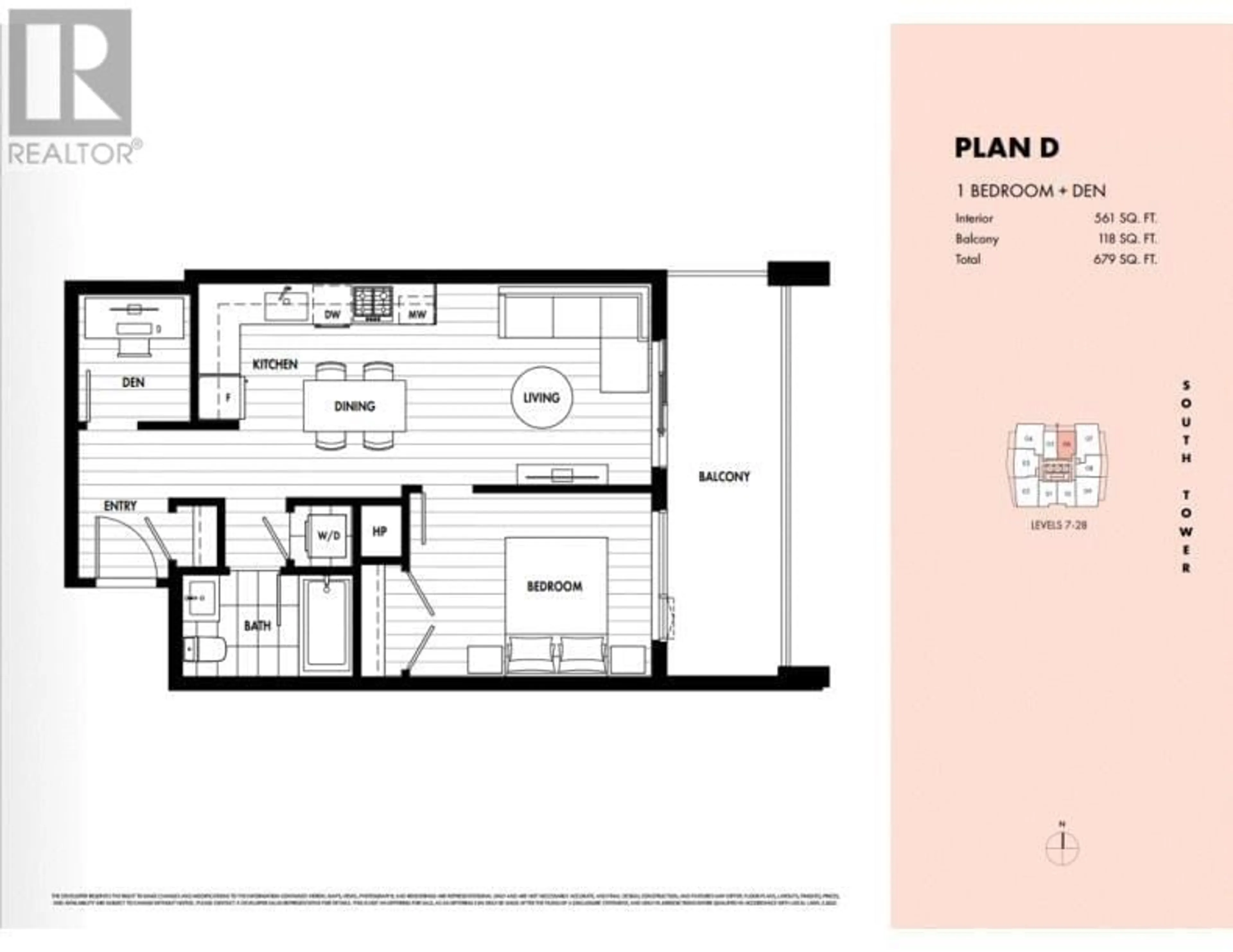 Floor plan for 2306 308 ALDERSON AVENUE, Coquitlam British Columbia V3K0J2