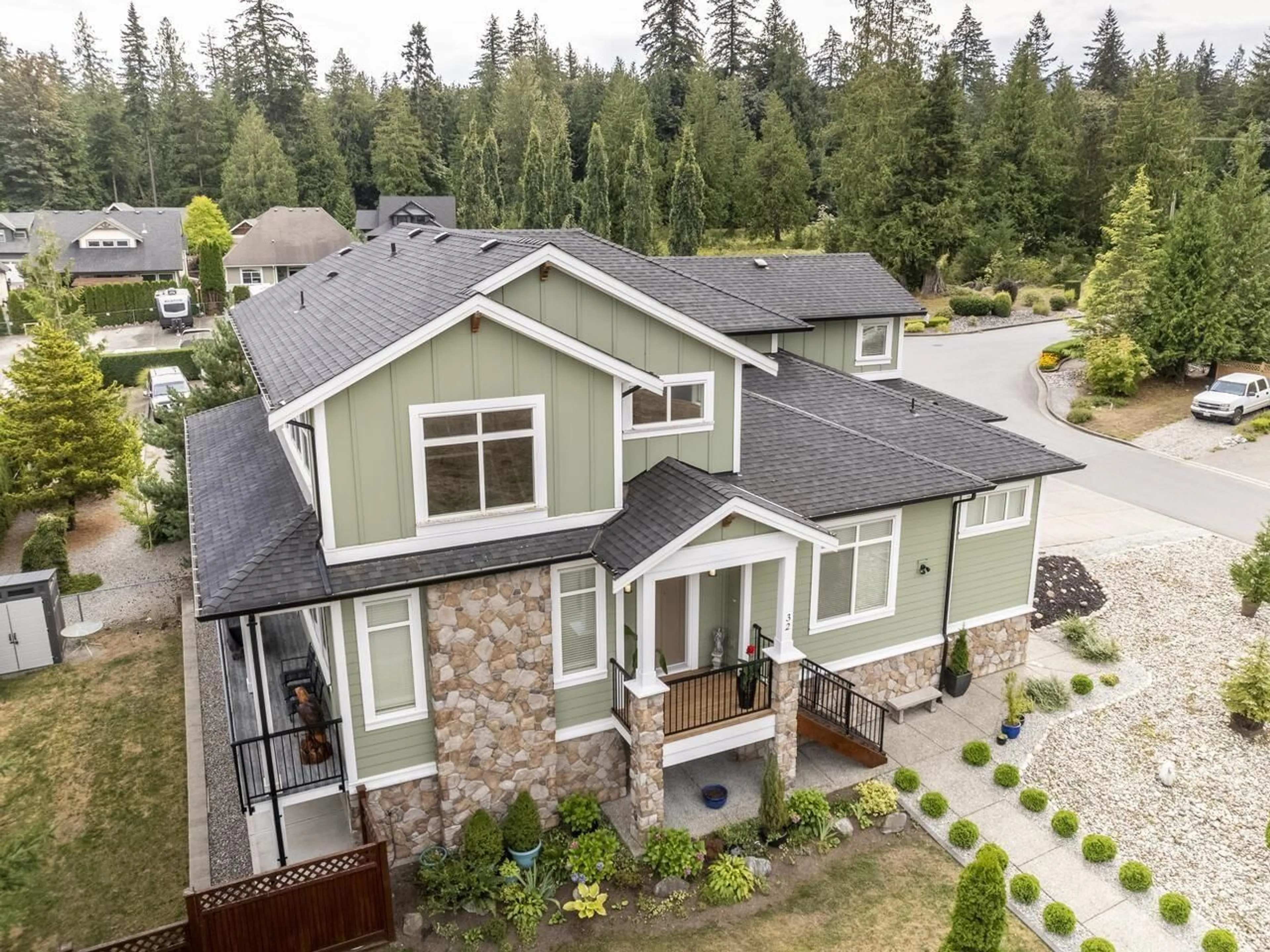 A pic from outside/outdoor area/front of a property/back of a property/a pic from drone, unknown for 32 - 14550 MORRIS VALLEY, Mission British Columbia V0M1A1