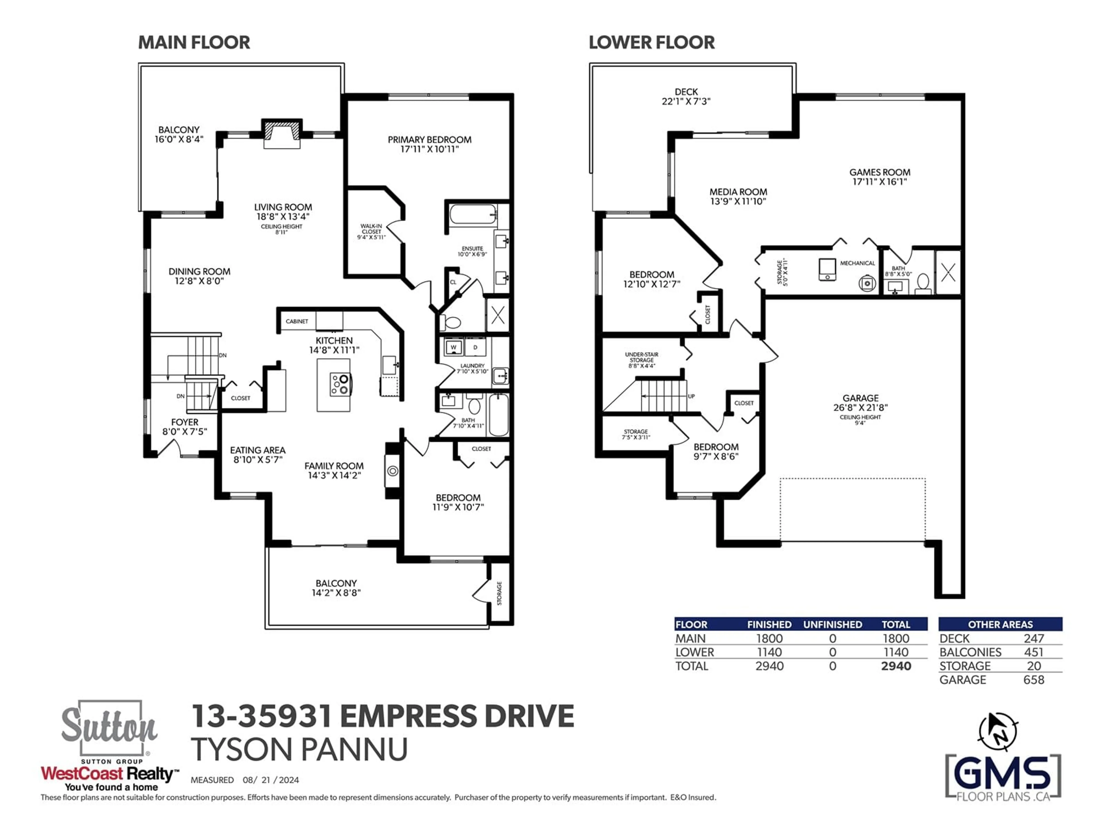 Floor plan for 13 35931 EMPRESS DRIVE, Abbotsford British Columbia V3G2M8