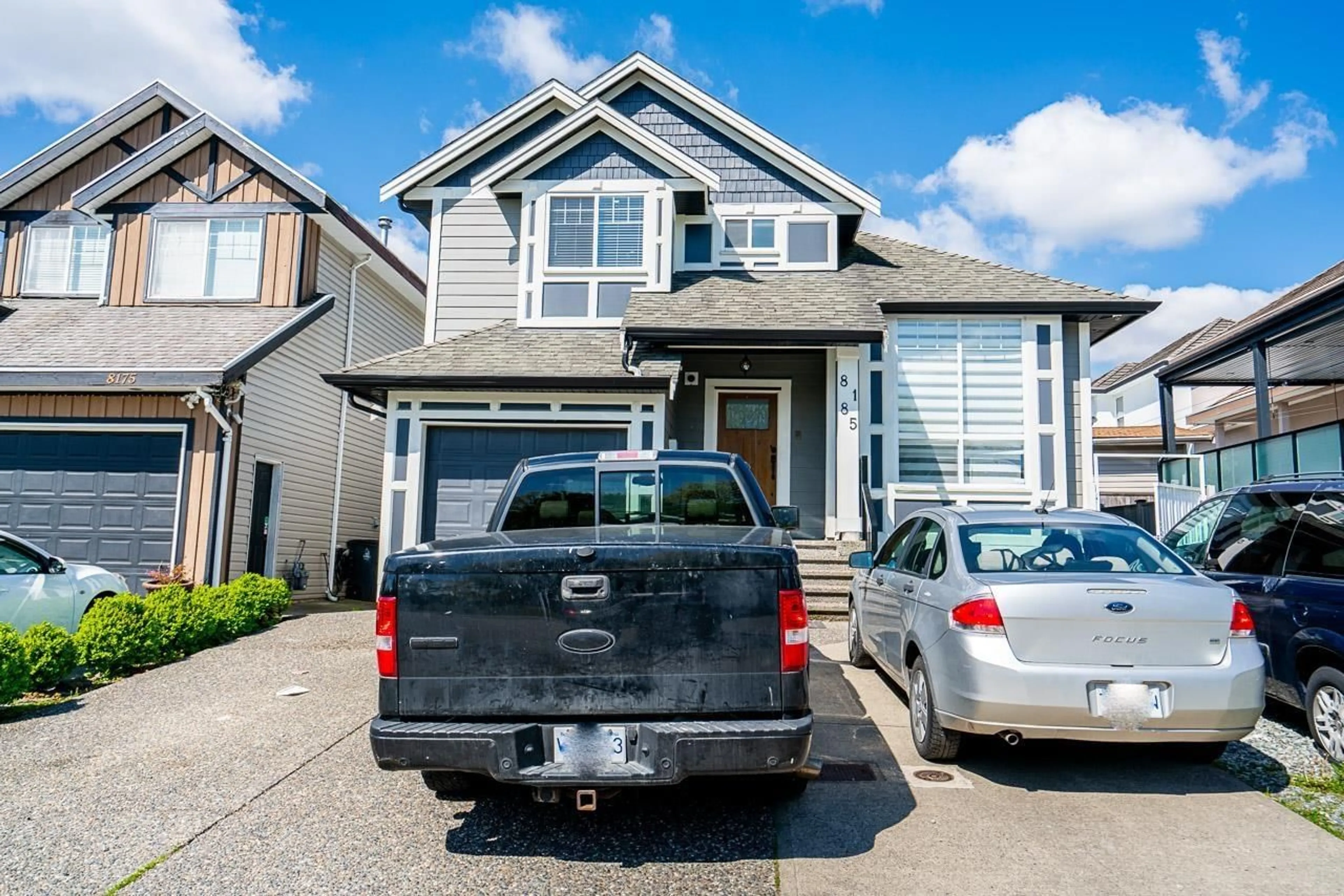 Home with vinyl exterior material, street for 8185 146, Surrey British Columbia V3S3A6