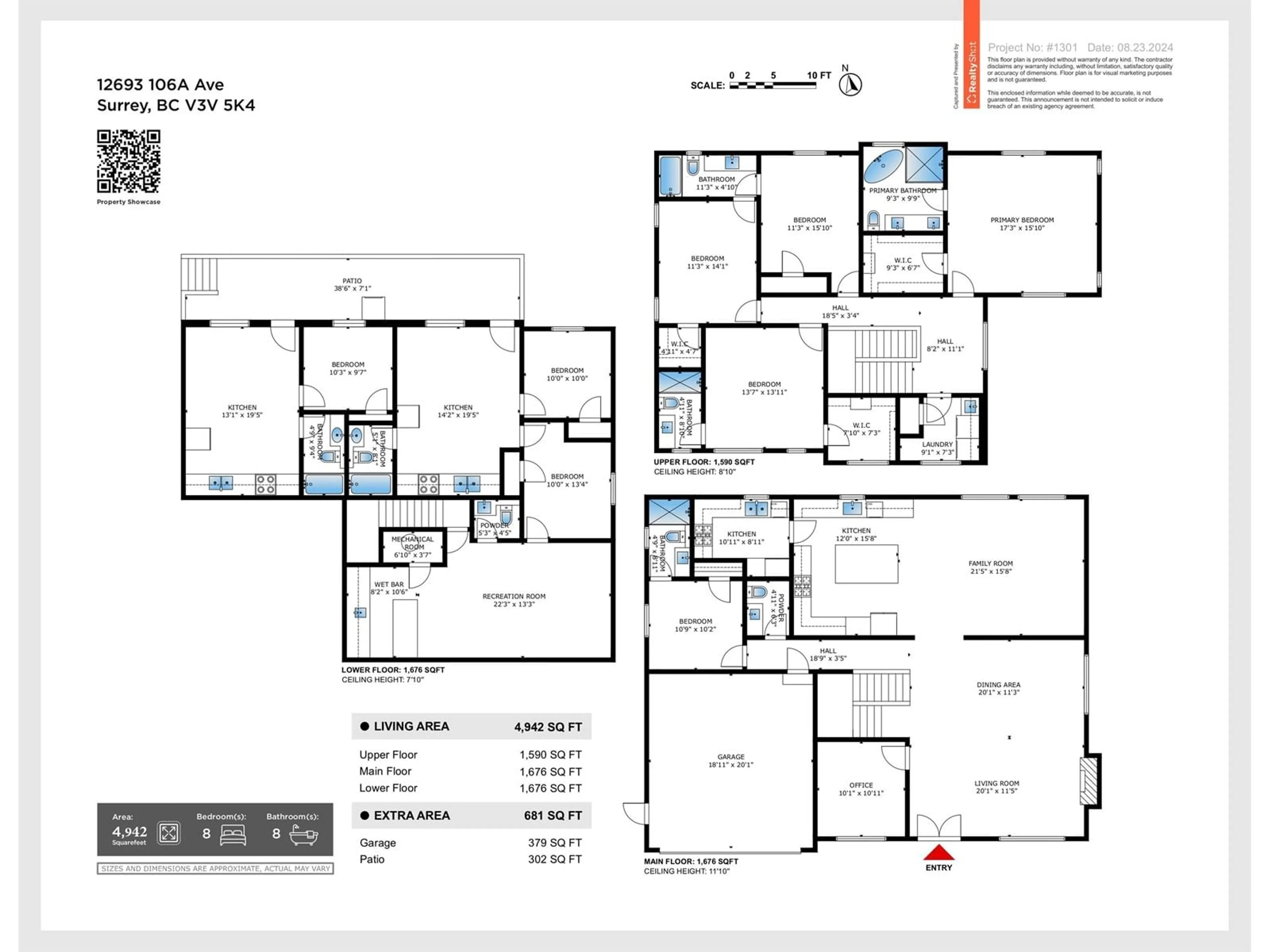 Floor plan for 12693 106A AVENUE, Surrey British Columbia V3V0E3