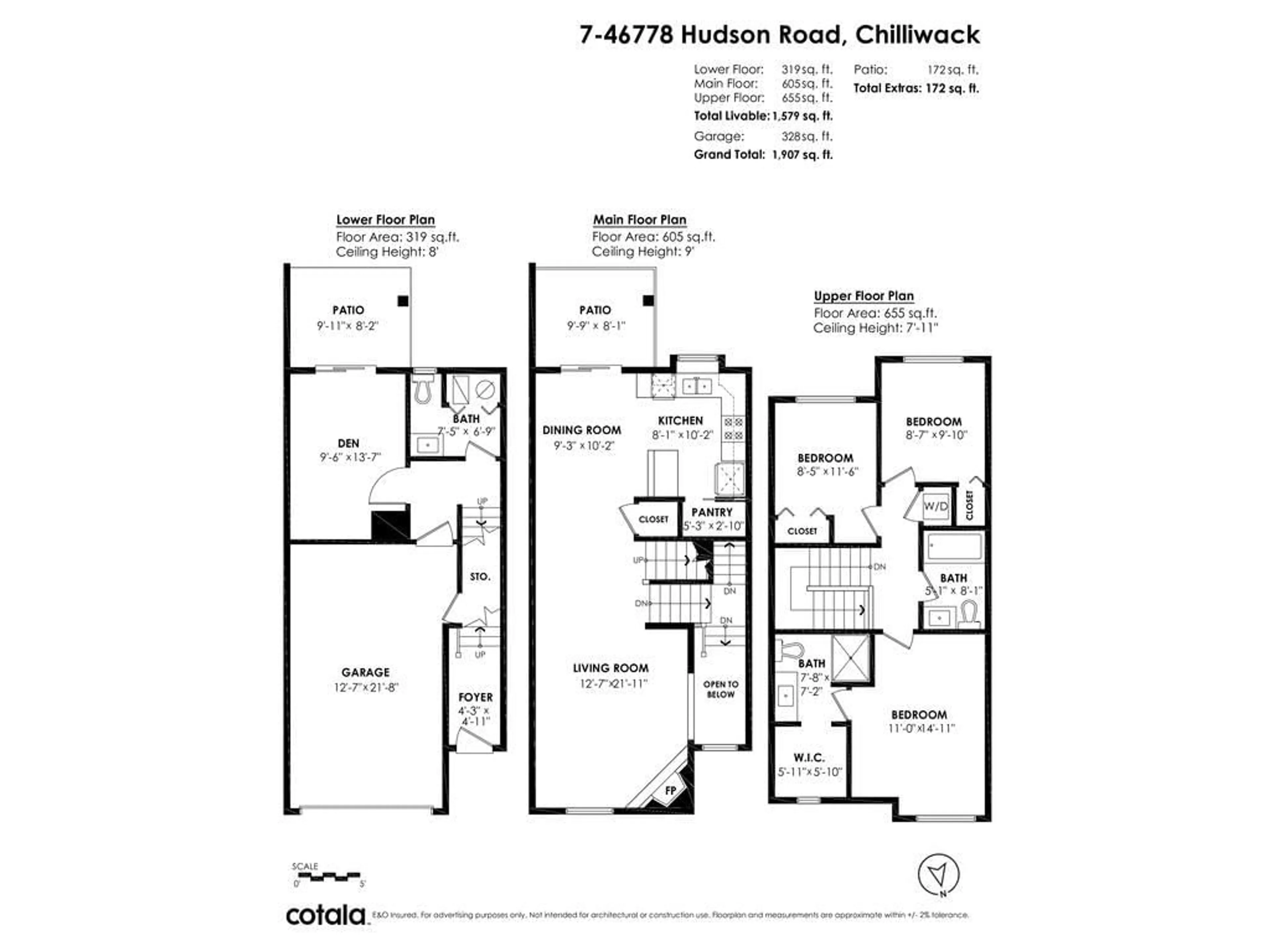 Floor plan for 7 46778 HUDSON ROAD, Chilliwack British Columbia V2R0K4