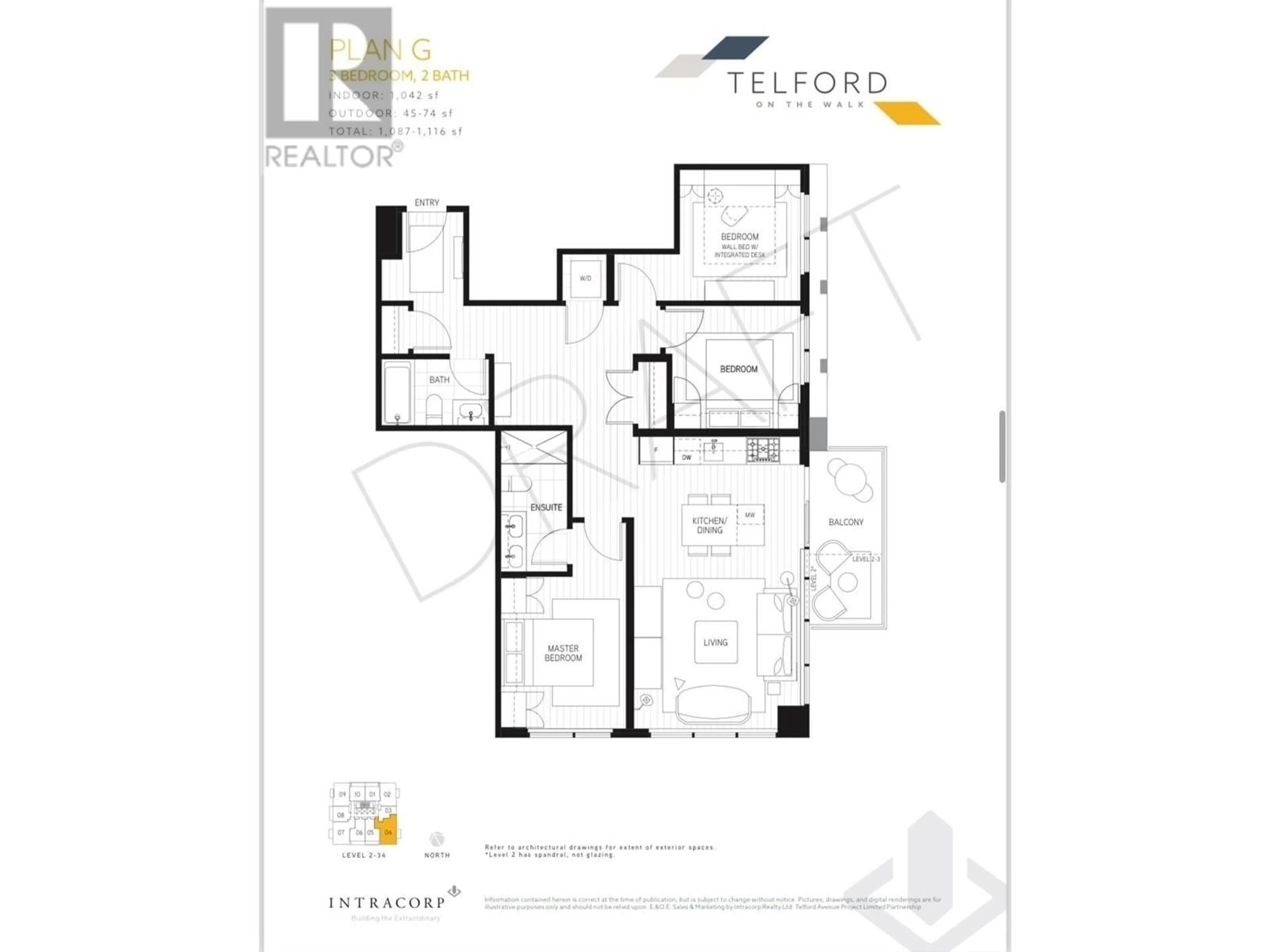 Floor plan for 504 6537 TELFORD AVENUE, Burnaby British Columbia V5H0K9