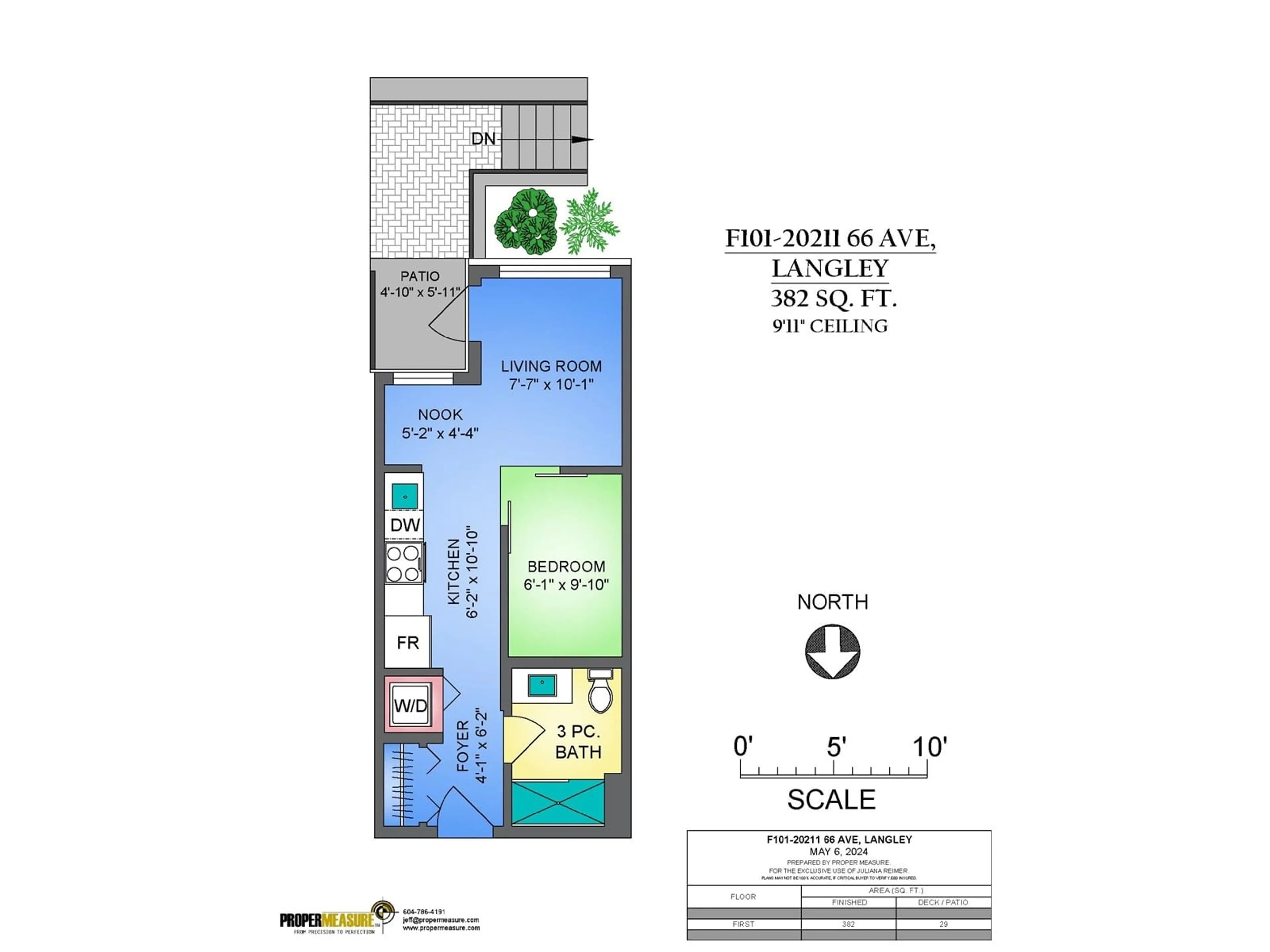 Floor plan for F101 20211 66 AVENUE, Langley British Columbia V2Y0L4