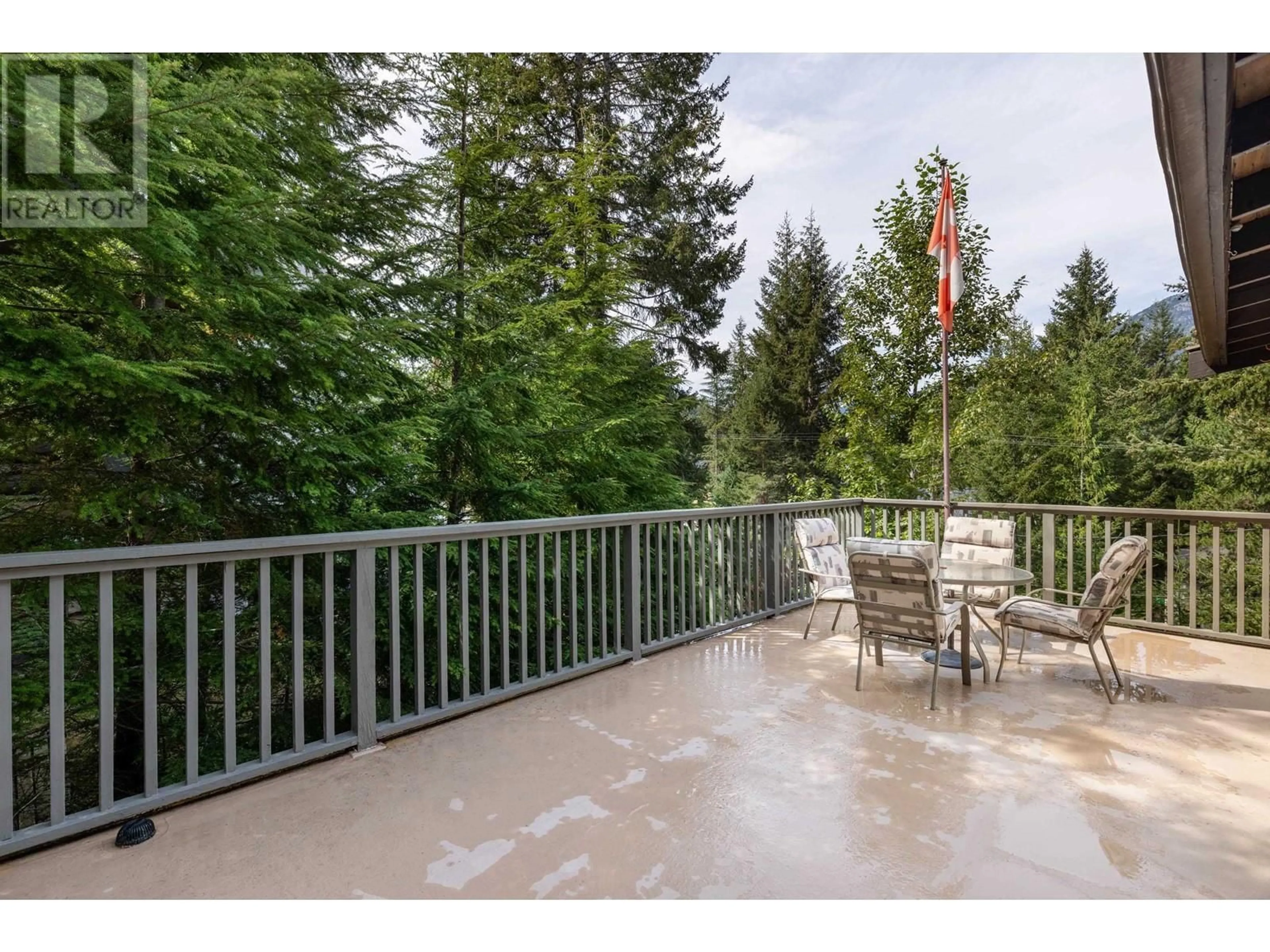 Patio, the fenced backyard for 3106 PANORAMA RIDGE, Whistler British Columbia V8E0B8