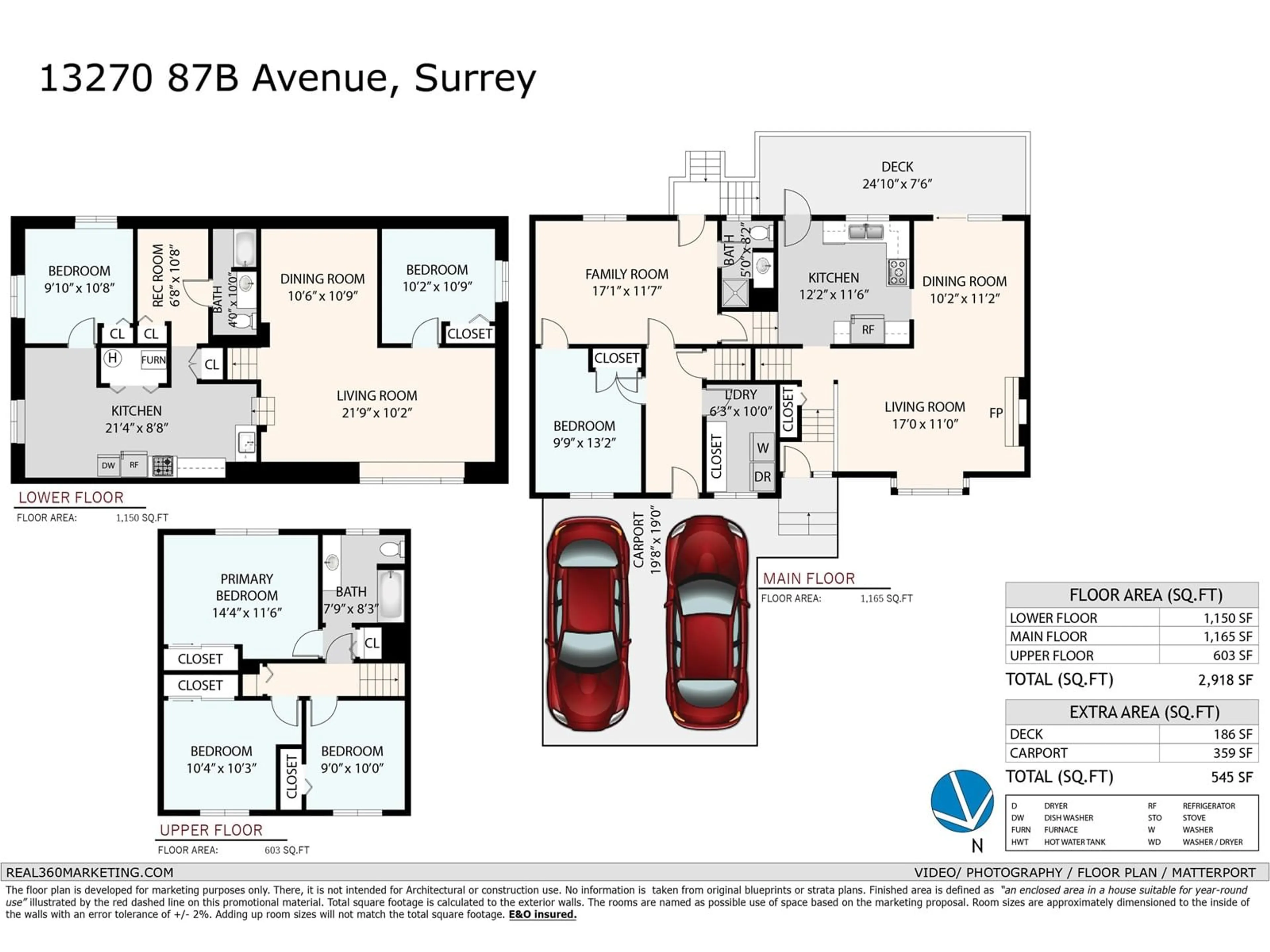 Floor plan for 13270 87B AVENUE, Surrey British Columbia V3W6B8