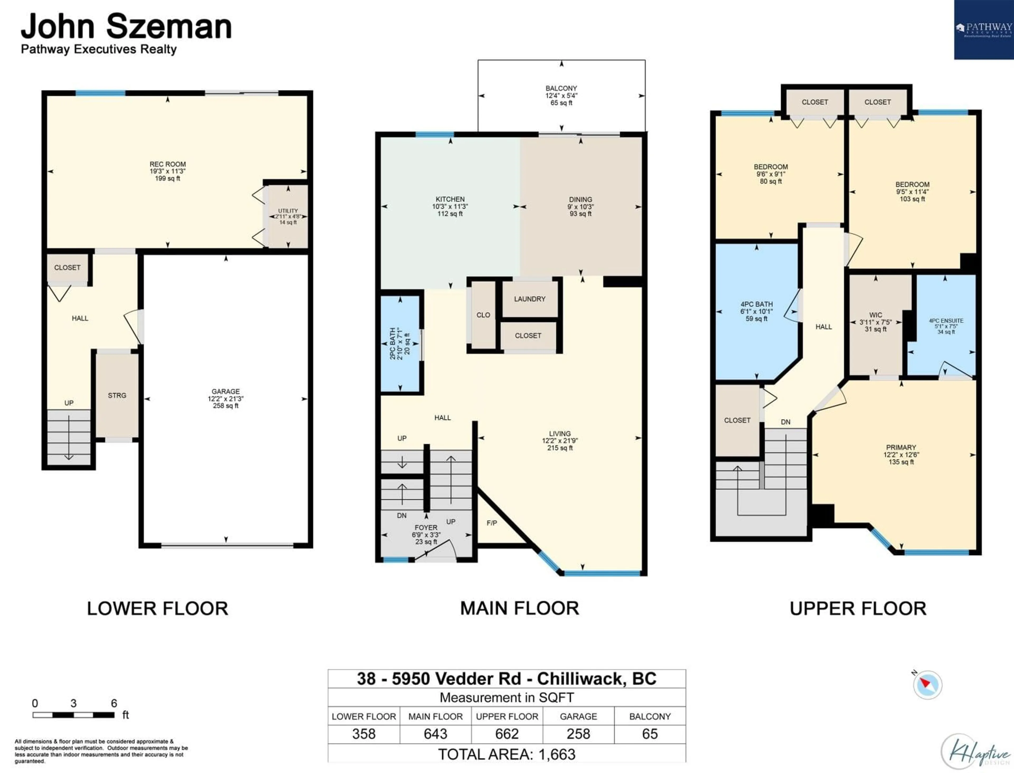 Floor plan for 38 5950 VEDDER ROAD, Chilliwack British Columbia V2R3P2