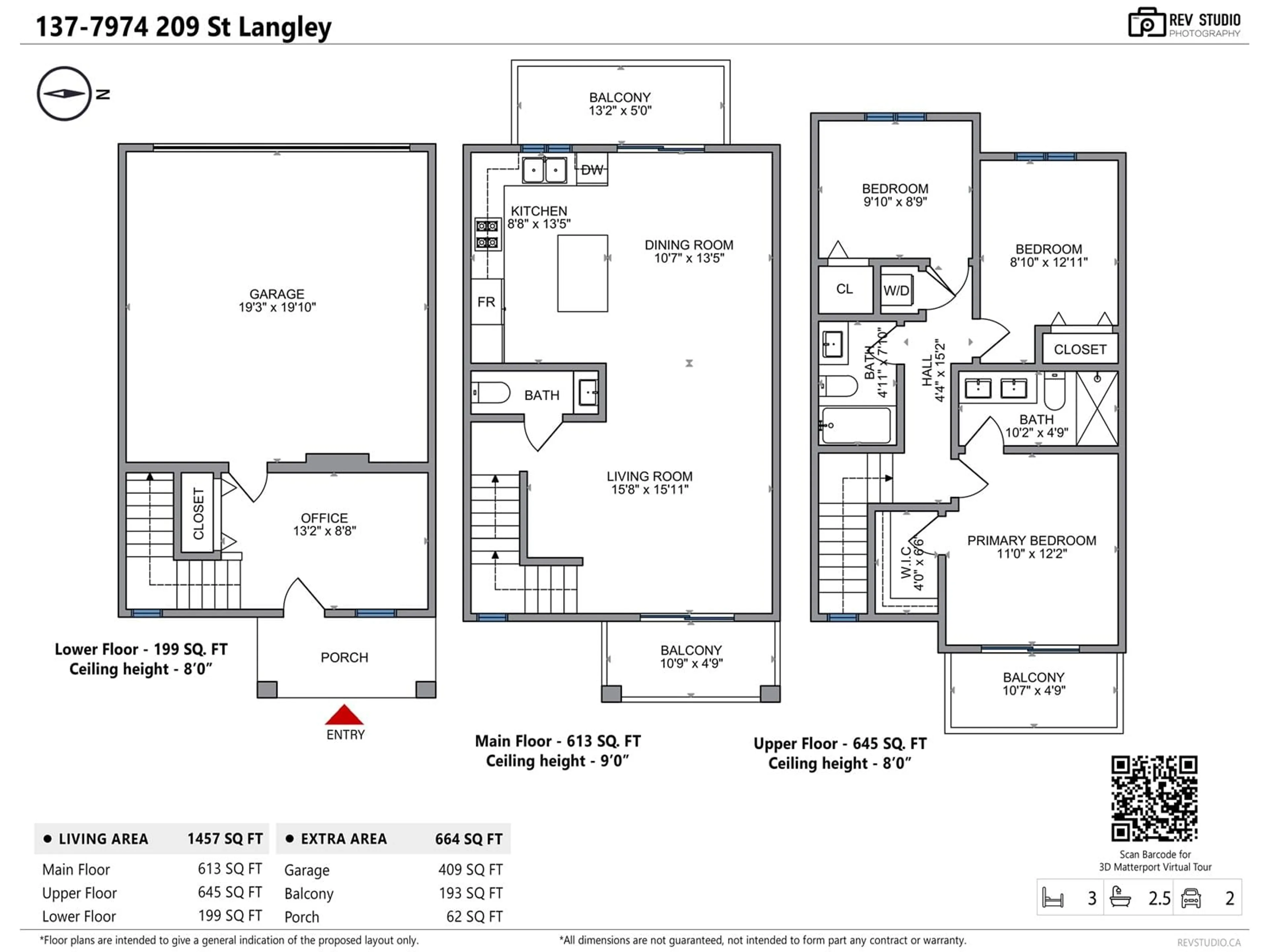 Floor plan for 137 7947 209 STREET, Langley British Columbia V2Y0Y6