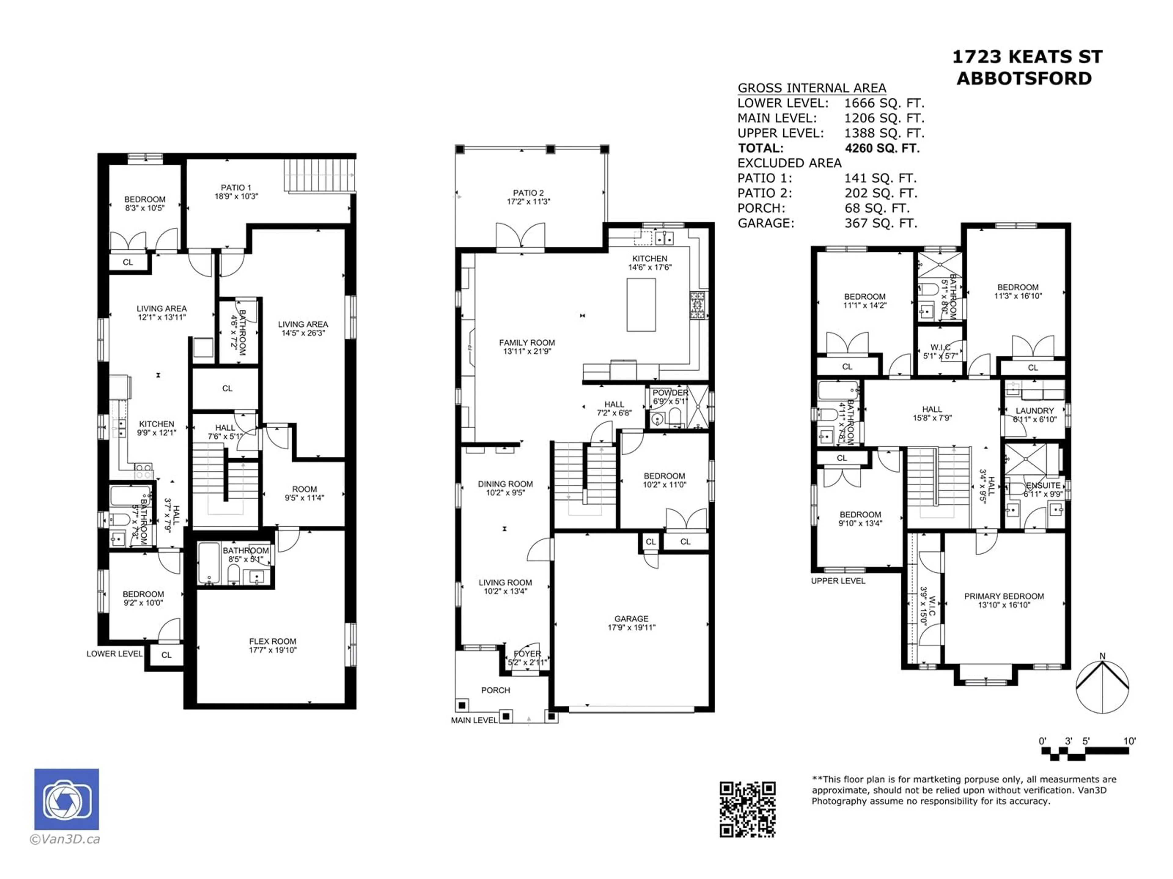 Floor plan for 1723 KEATS STREET, Abbotsford British Columbia V2S3G5