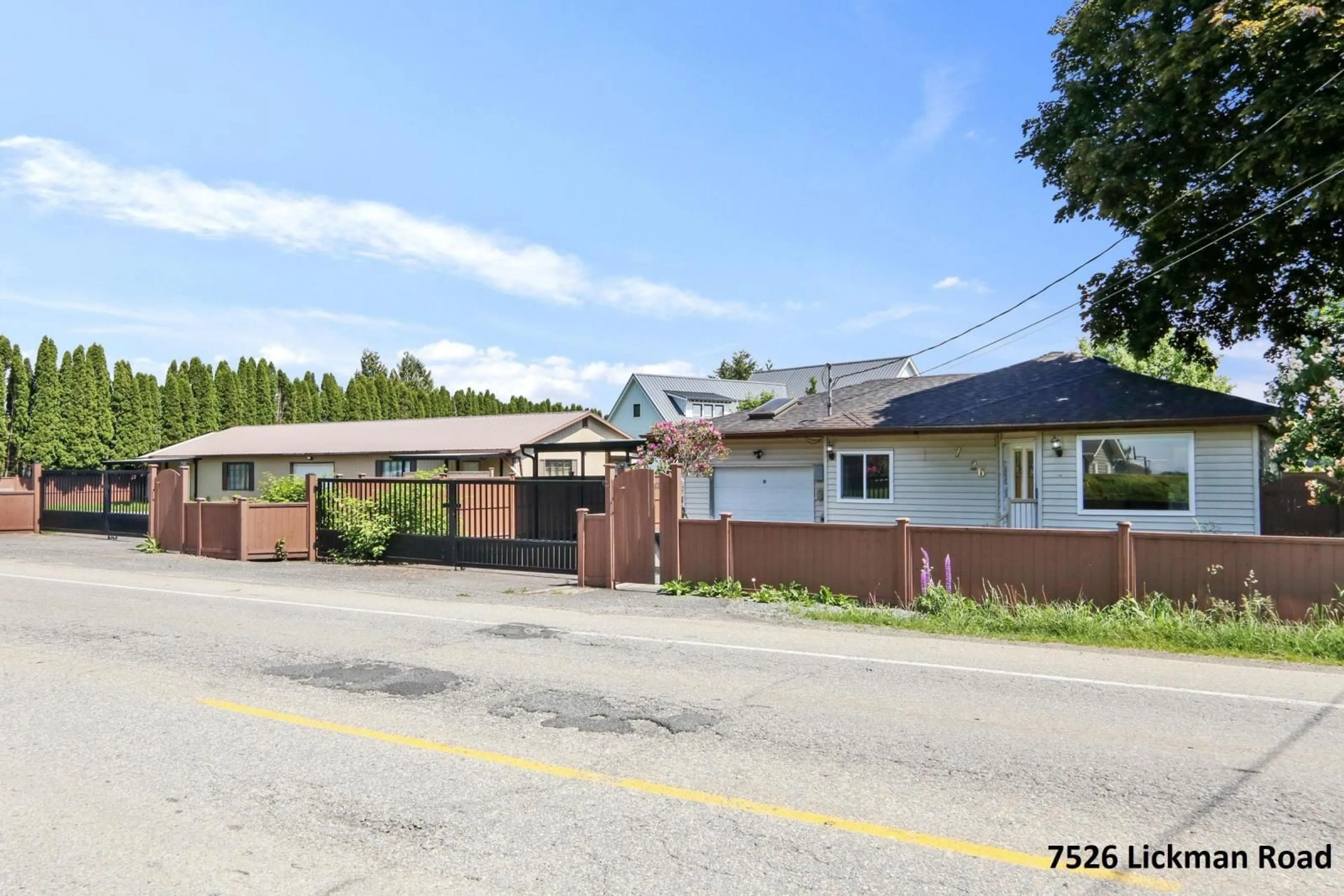 Frontside or backside of a home, the front or back of building for 7526 LICKMAN ROAD, Chilliwack British Columbia V2R4A7