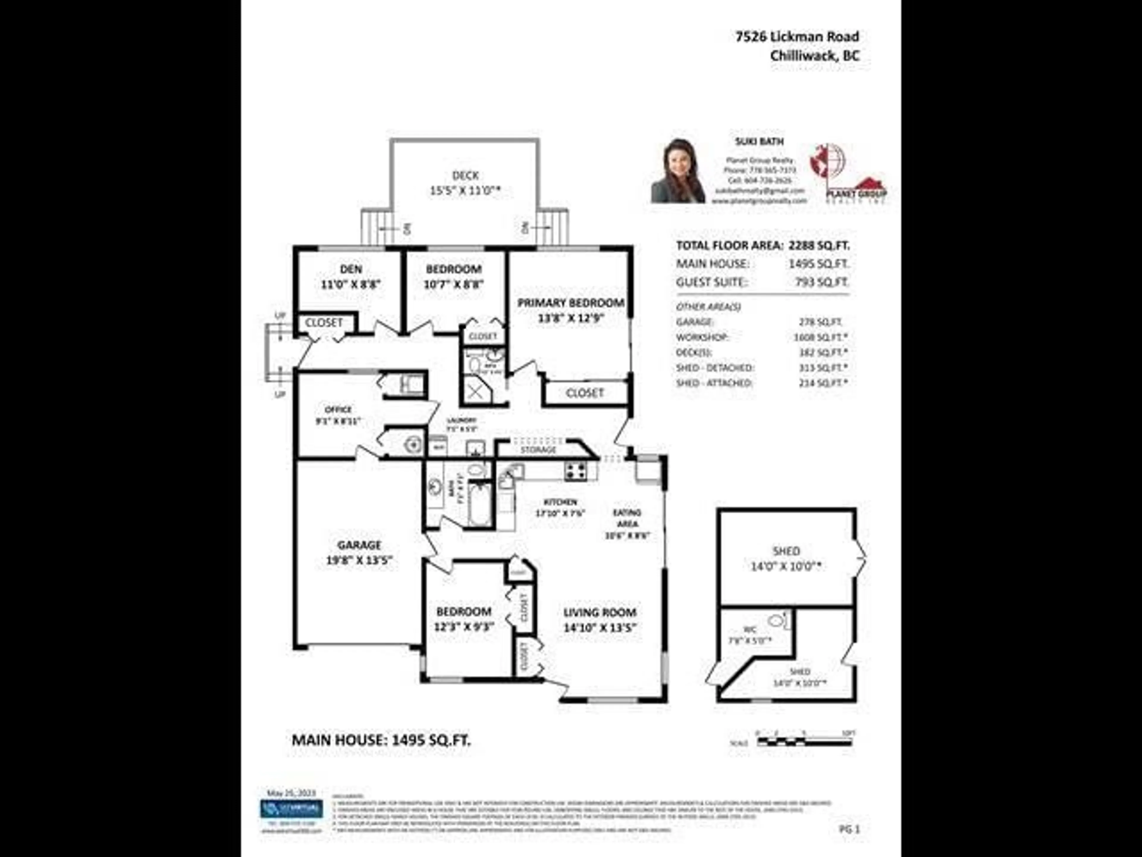 Floor plan for 7526 LICKMAN ROAD, Chilliwack British Columbia V2R4A7