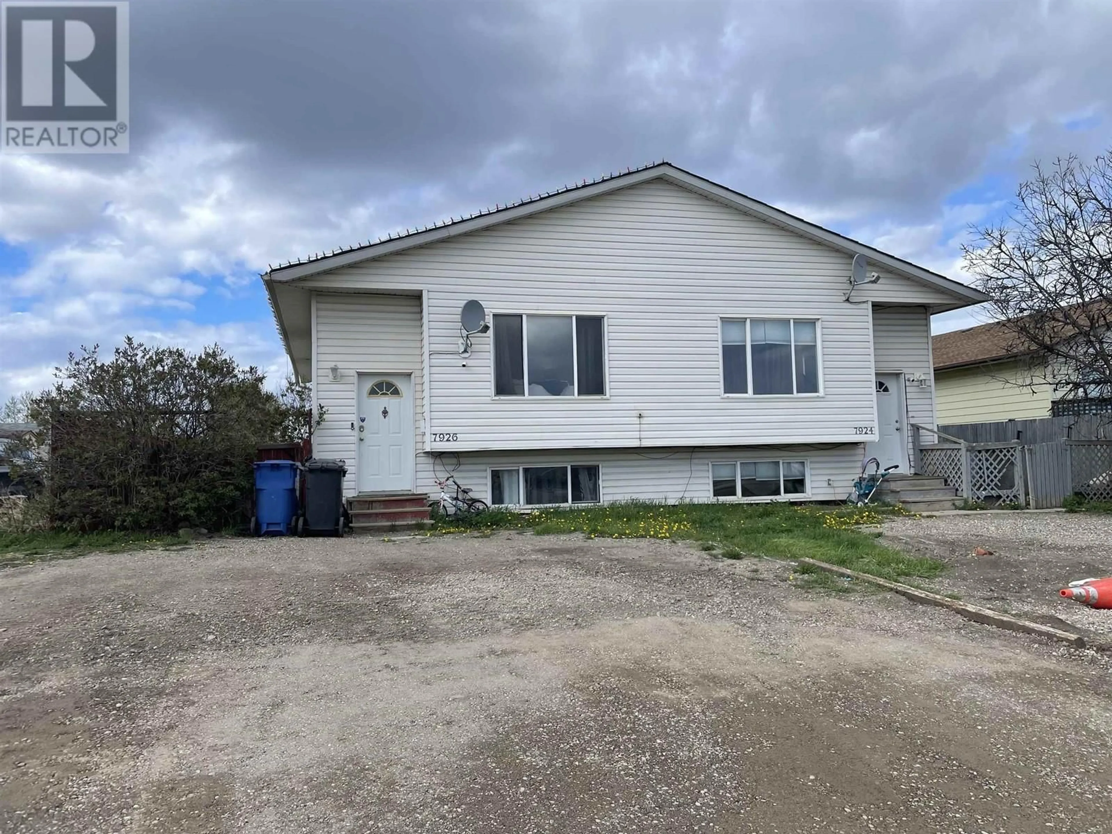 Frontside or backside of a home for 7924 89 AVENUE, Fort St. John British Columbia V1J6E8