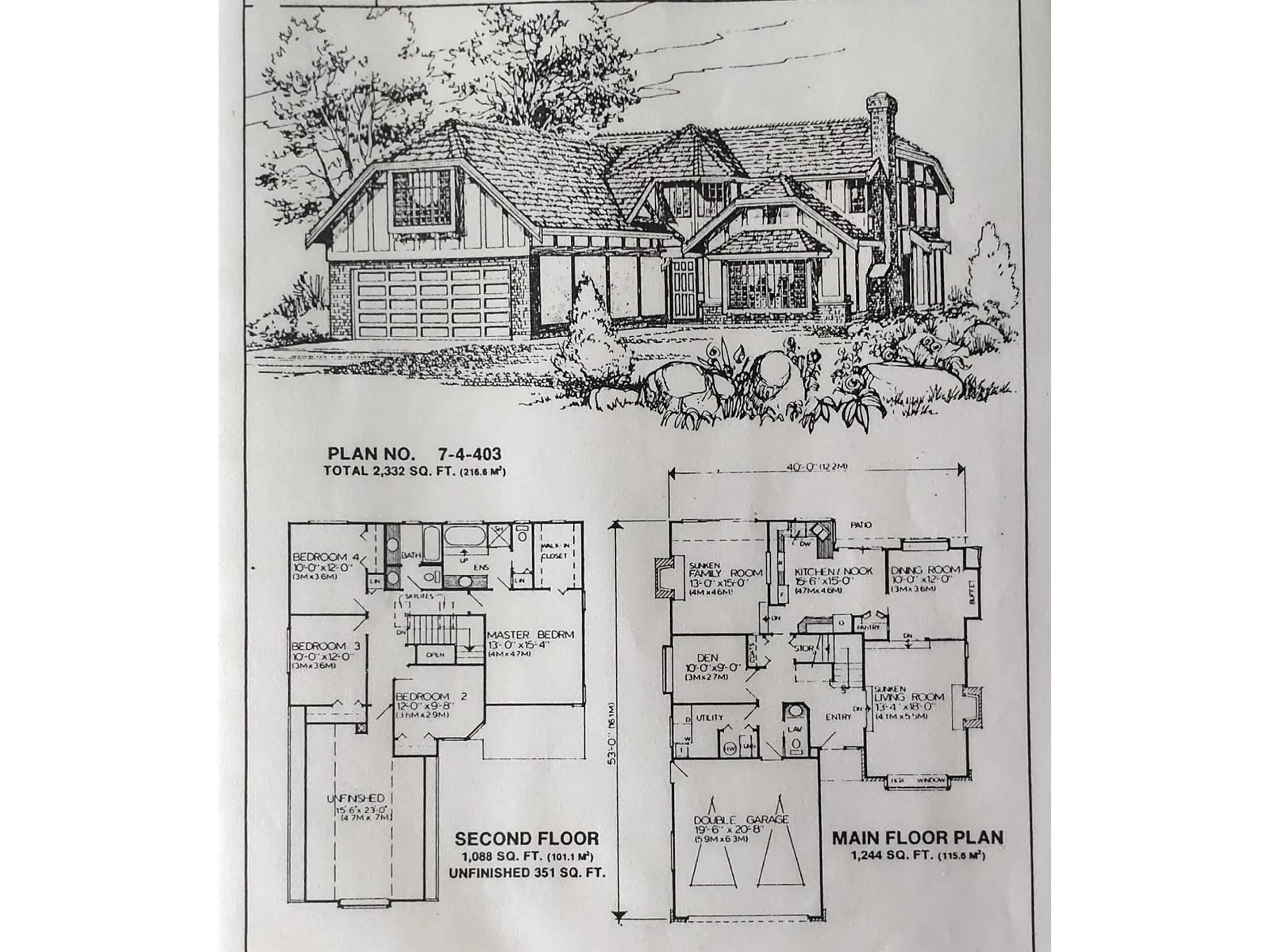 Floor plan for 12978 96A, Surrey British Columbia V3T5K5